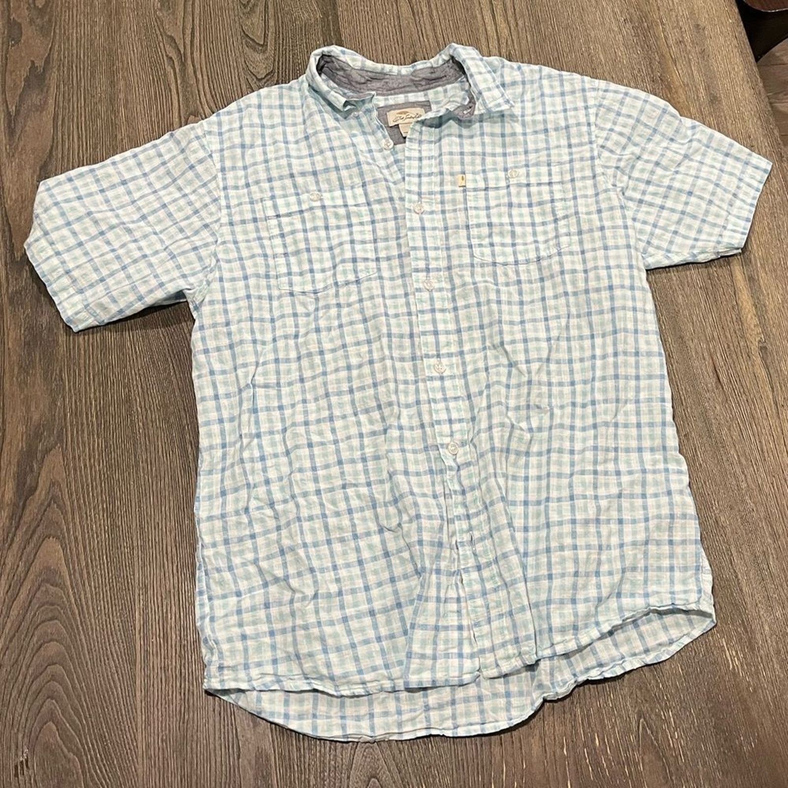 Vintage Bob Timberlake Mens L Button Down Dress Shirt Short Sleeve Size US L / EU 52-54 / 3 - 1 Thumbnail