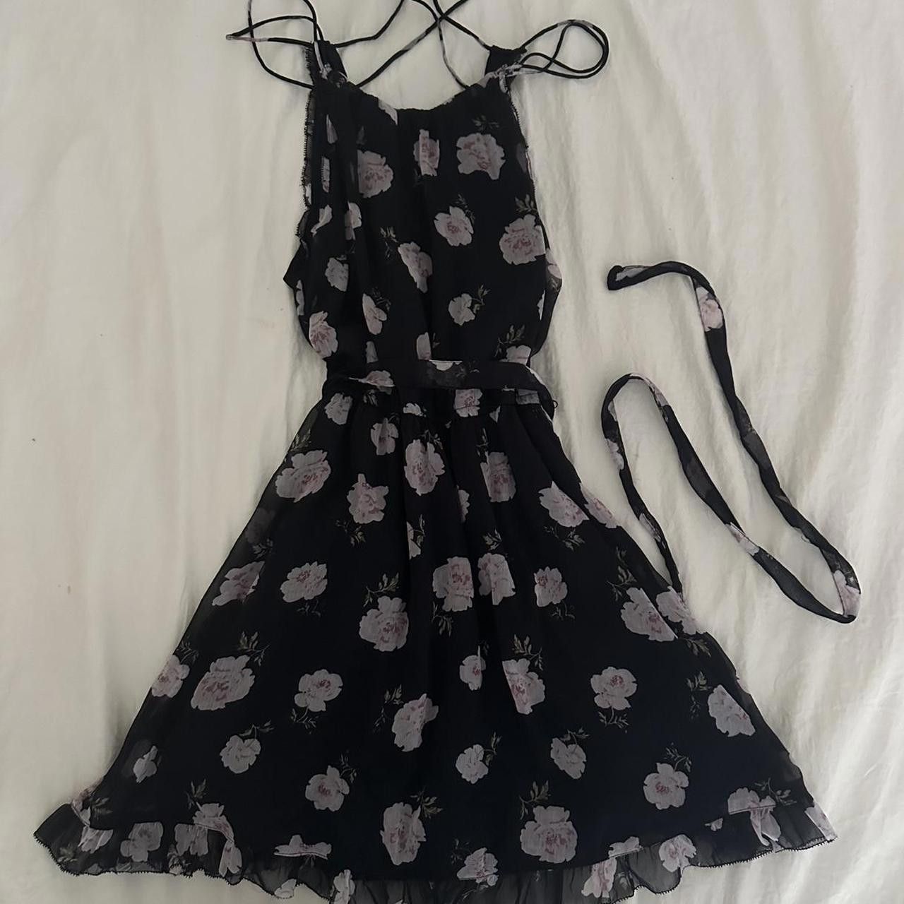 Abercrombie & Fitch Abercrombie & Fitch Women's Black and Pink Dress Size XS / US 0-2 / IT 36-38 - 1 Thumbnail