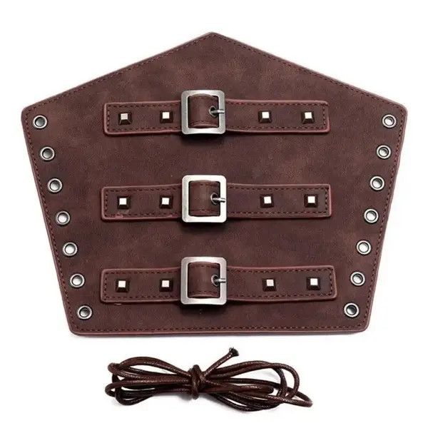 VIBE Leather Armor Arm Gauntlet Wristband Size ONE SIZE - 3 Thumbnail