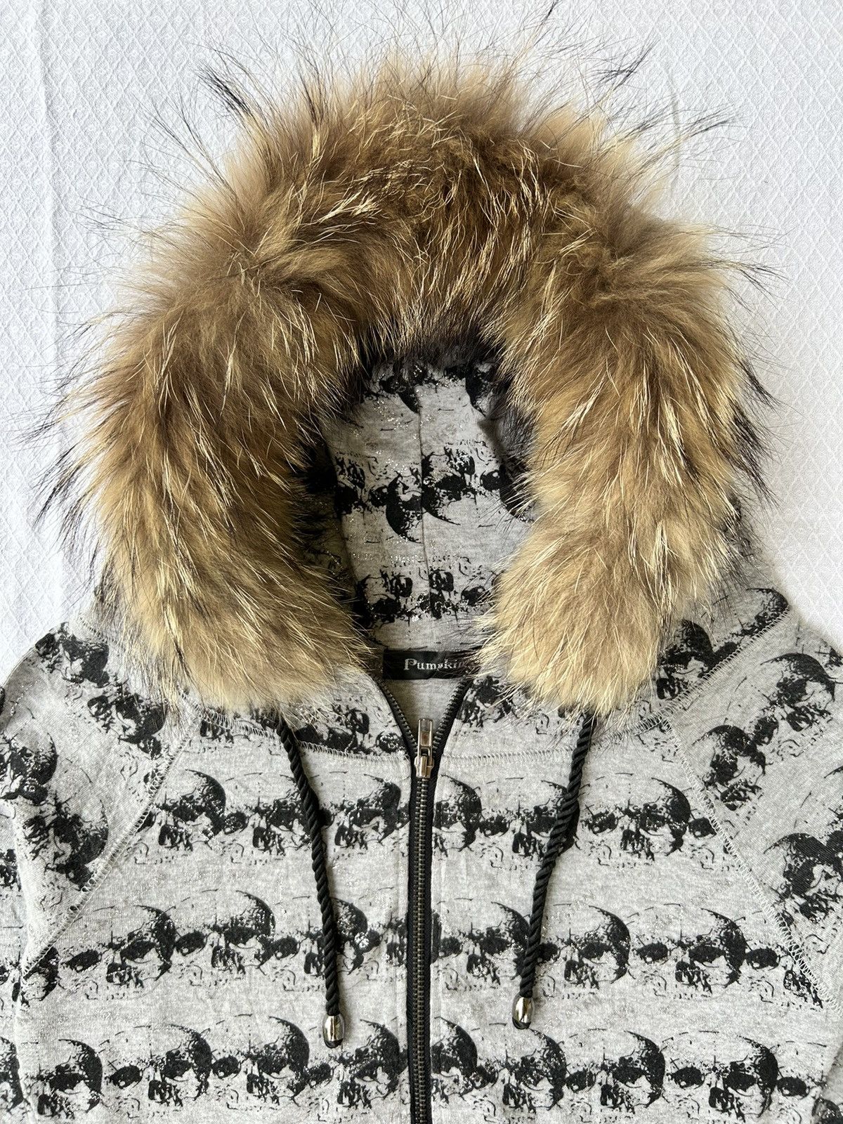 Japanese Brand Fur zip hoodie pumpkin skull style Ifsixwasnine lgb Size US S / EU 44-46 / 1 - 9 Thumbnail