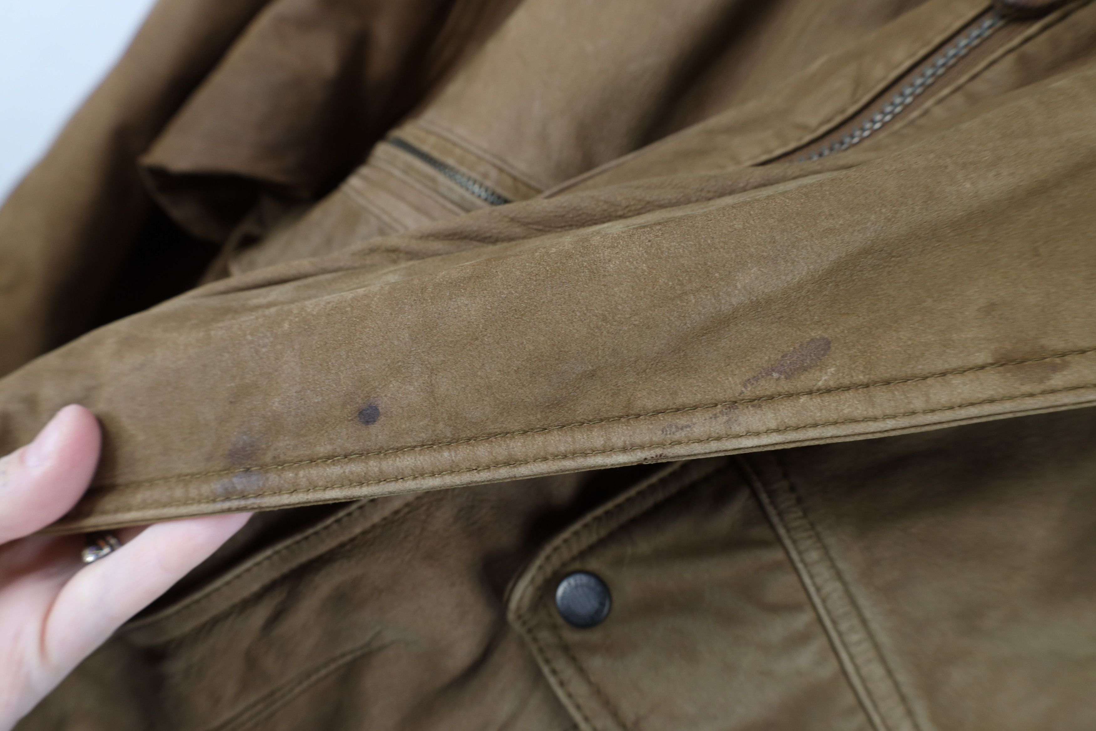 Vintage Vintage 90s Streetwear Leather Full Zip Flight Bomber Jacket Size US XL / EU 56 / 4 - 7 Thumbnail