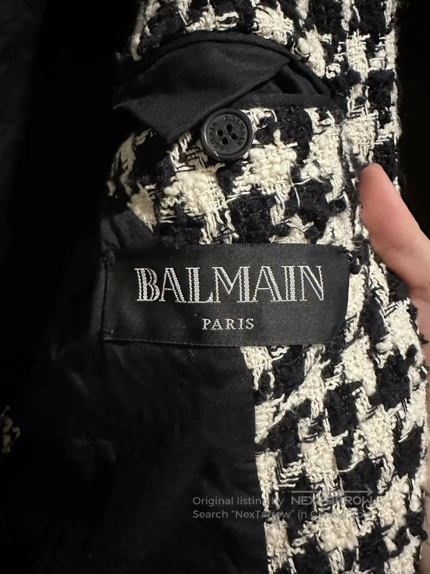 Balmain Balmain Houndstooth Blazer Size 48. Size L / US 10 / IT 46 - 6 Thumbnail