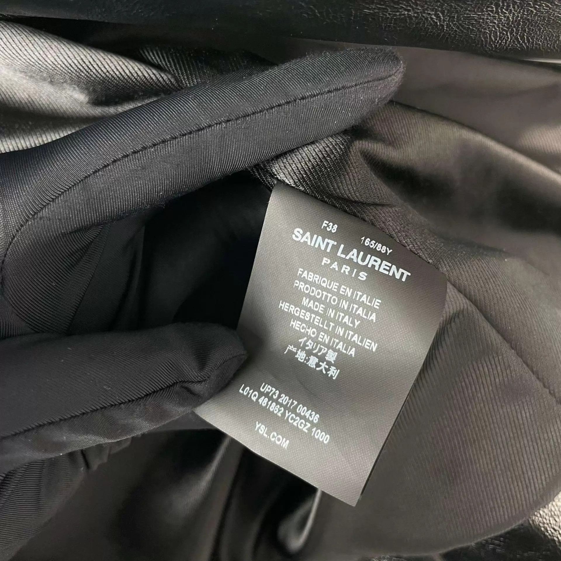 Saint Laurent Paris YSL black leather jacket Size XS / US 0-2 / IT 36-38 - 5 Thumbnail