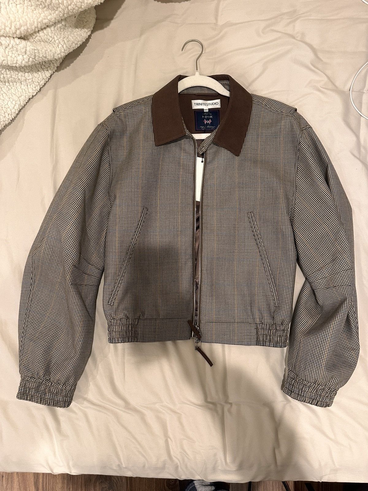 Other TriniteStudio Glen Check Double Zipper Bomber Jacket Size M / US 6-8 / IT 42-44 - 2 Thumbnail