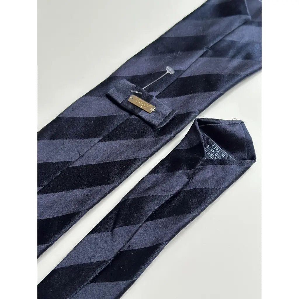Brioni Brioni Navy Striped Silk Tie Made in Italy Size ONE SIZE - 1 Thumbnail