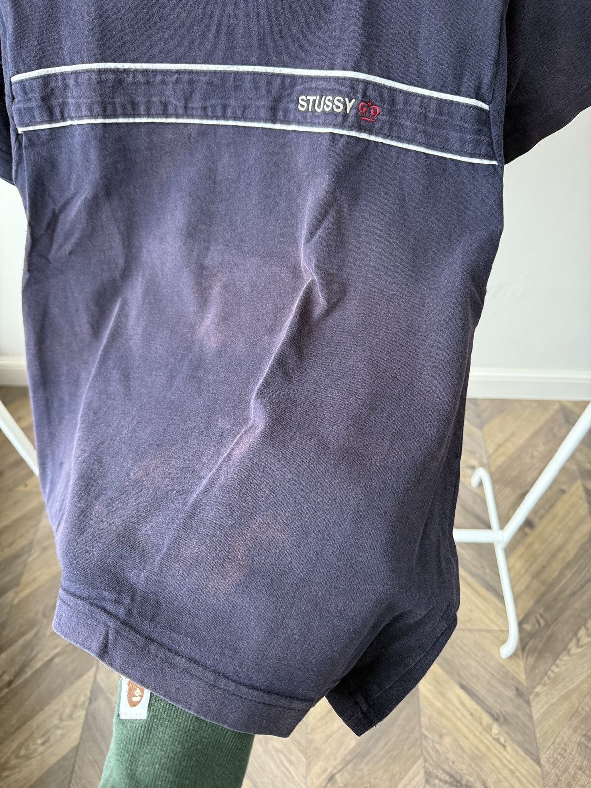 Stussy Vintage Stussy Embroidered Logo T-Shirt made in USA Size US S / EU 44-46 / 1 - 12 Thumbnail