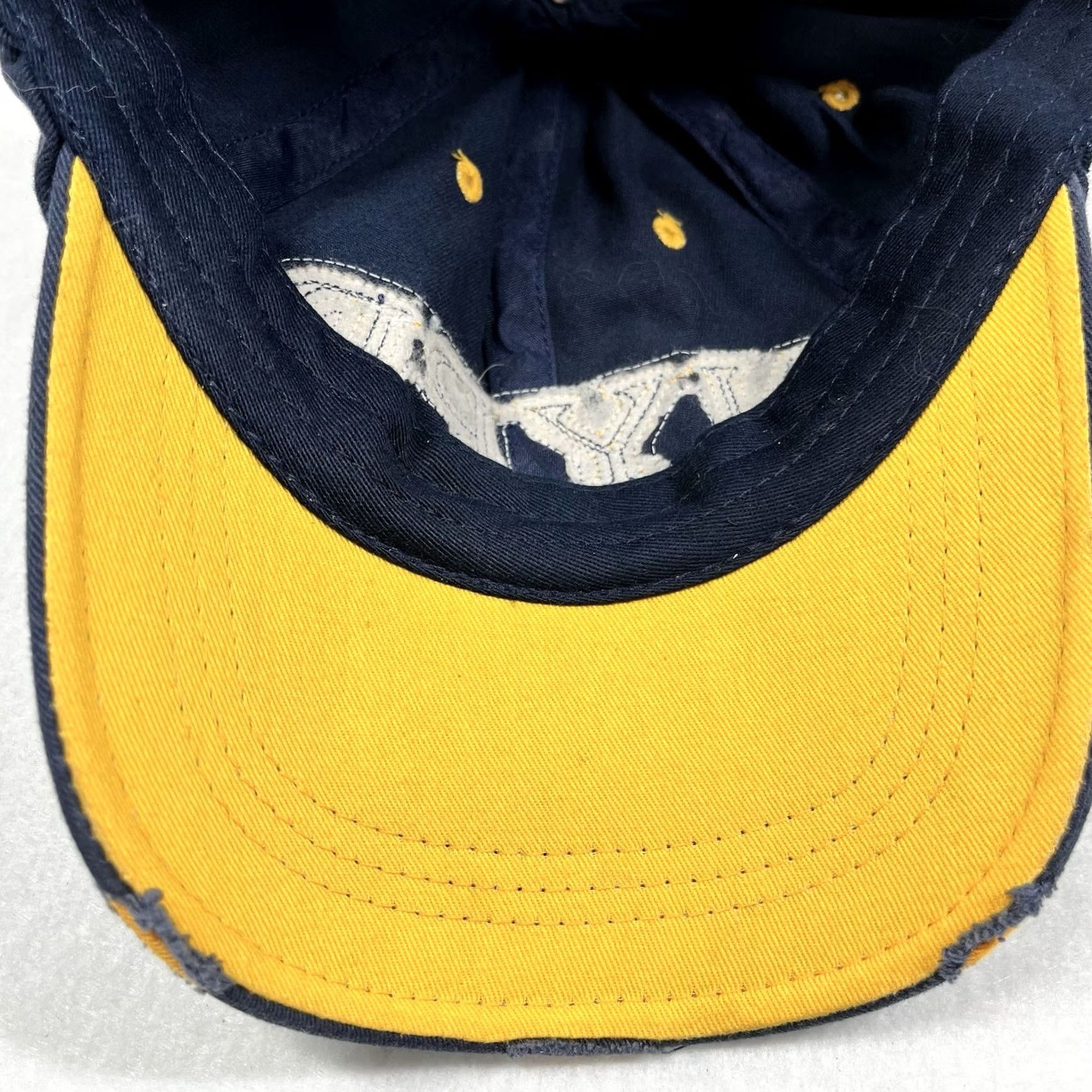 Vintage NYPD Baseball Cap Hat Adjustable Adult Distressed Blue Cotton Unisex Adults Size ONE SIZE - 5 Thumbnail