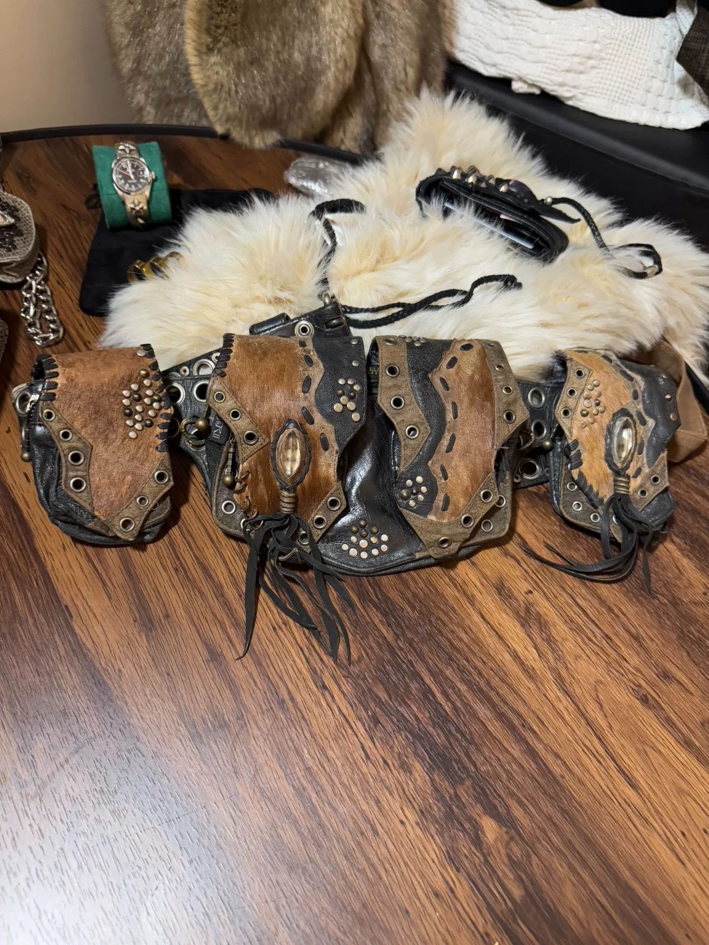 KMRii Kmrii belt bag horse hair 5pockets | Grailed