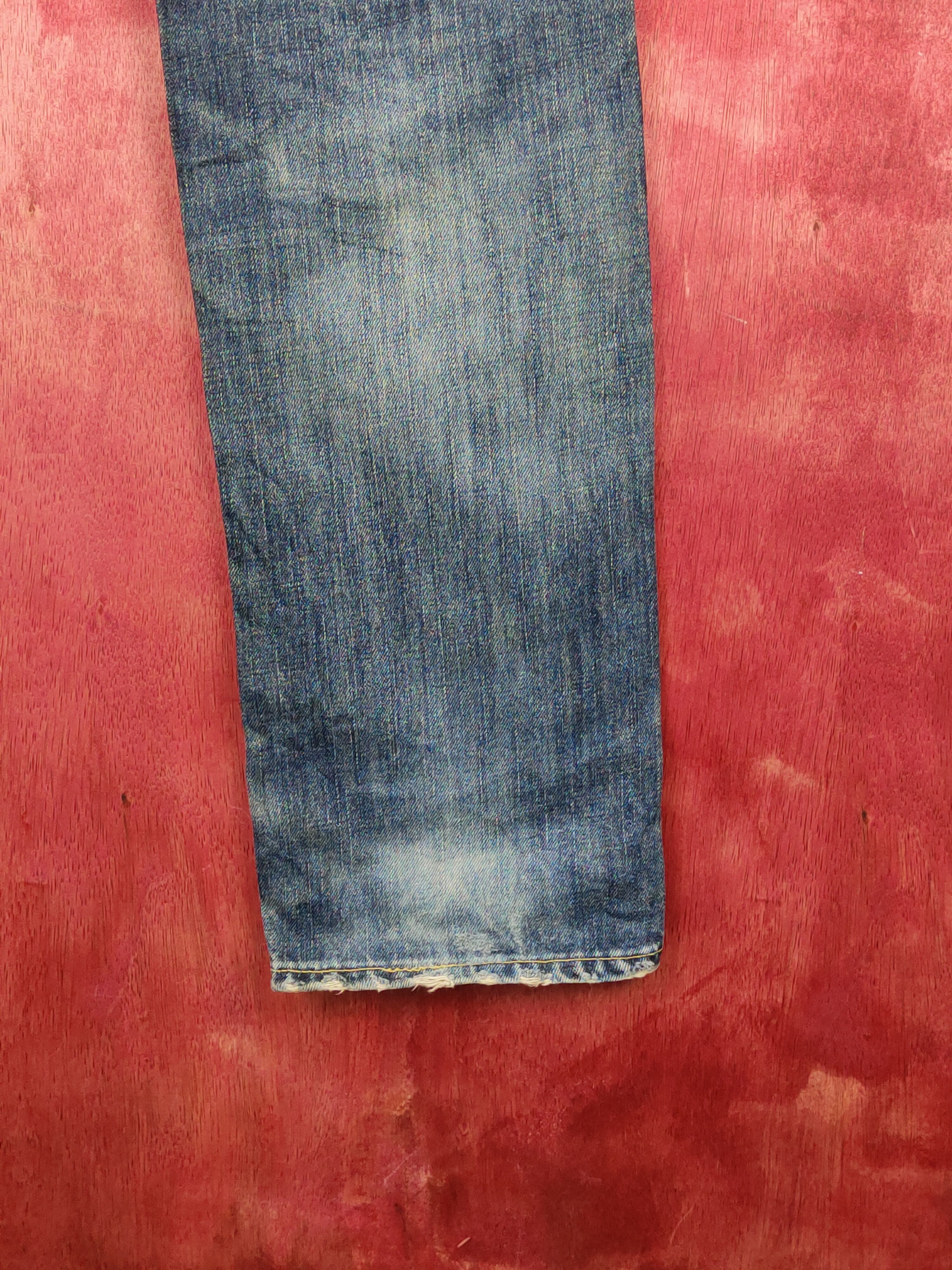 Japanese Brand Uniqlo Dark Blue Distressed Ripped Jeans #S1805 Size US 28 / EU 44 - 12 Thumbnail