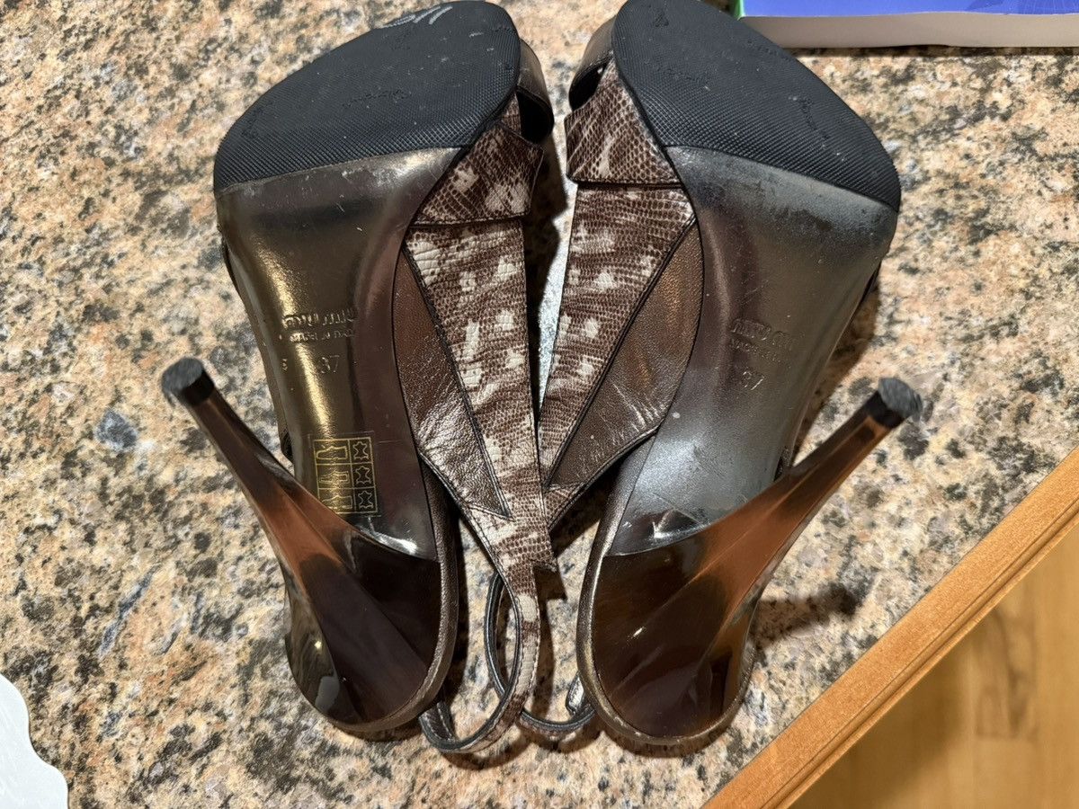 Miu Miu Miu Miu Metallic Platform with Jewel Size US 6 / IT 36 - 6 Thumbnail
