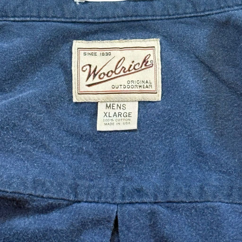 Woolrich Woolen Mills Woolrich Men’s XL Chamois Shirt Blue USA Size US XL / EU 56 / 4 - 8 Thumbnail