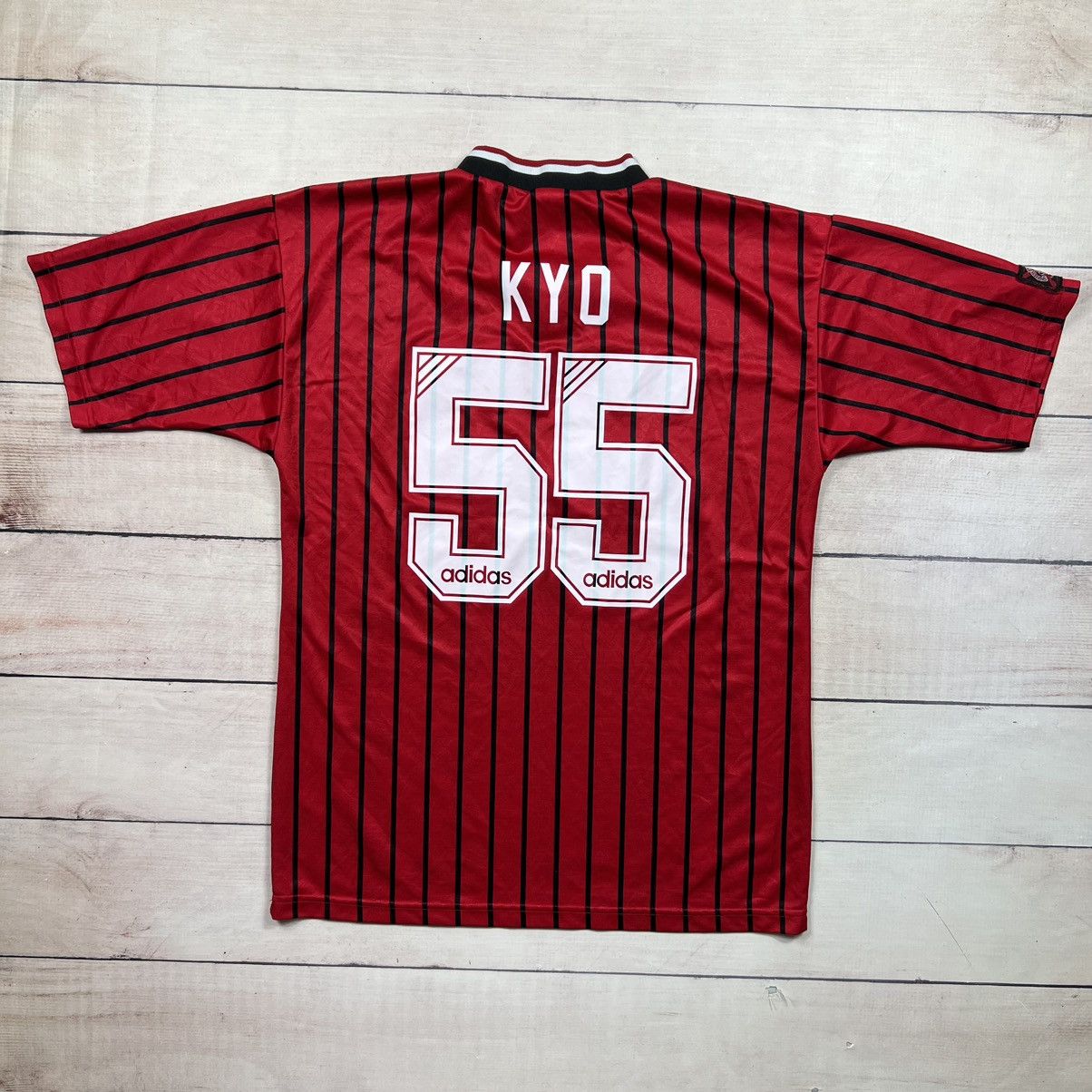 Adidas × Vintage Adidas Vintage Rangers FC Kit Jersey Tee Tshirt Red Striped Size US M / EU 48-50 / 2 - 5 Thumbnail