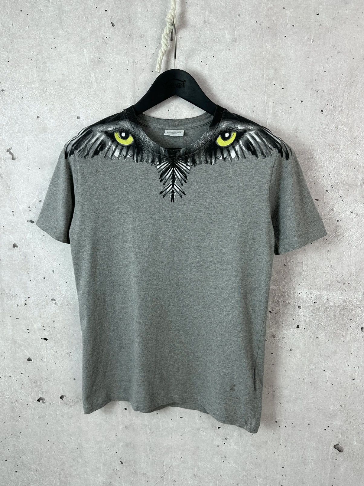 Marcelo Burlon Marcelo Burlon Printed Grey Cotton Kids Short Sleeve T-shirt Size US S / EU 44-46 / 1 - 1 Thumbnail