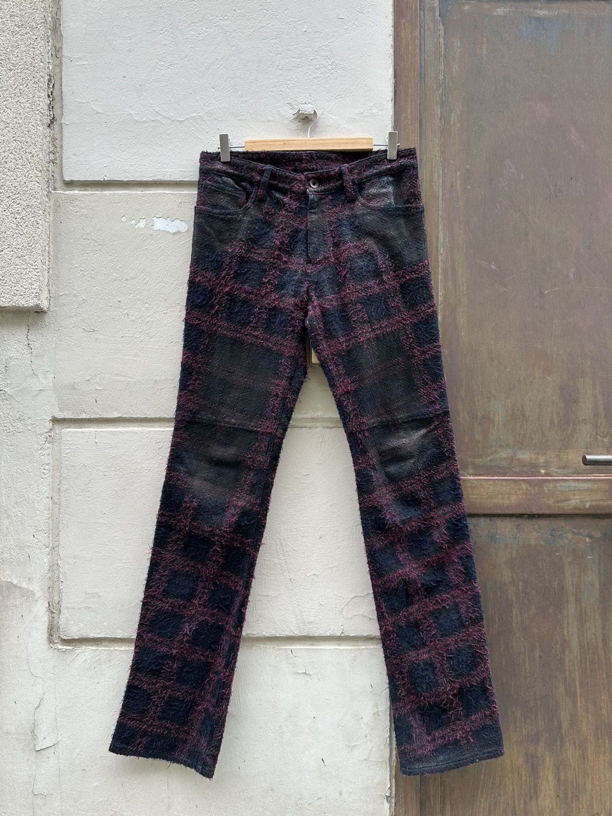 Le Grande Bleu (L.G.B.) LGB tweed leather pants Size US 31 - 1 Thumbnail