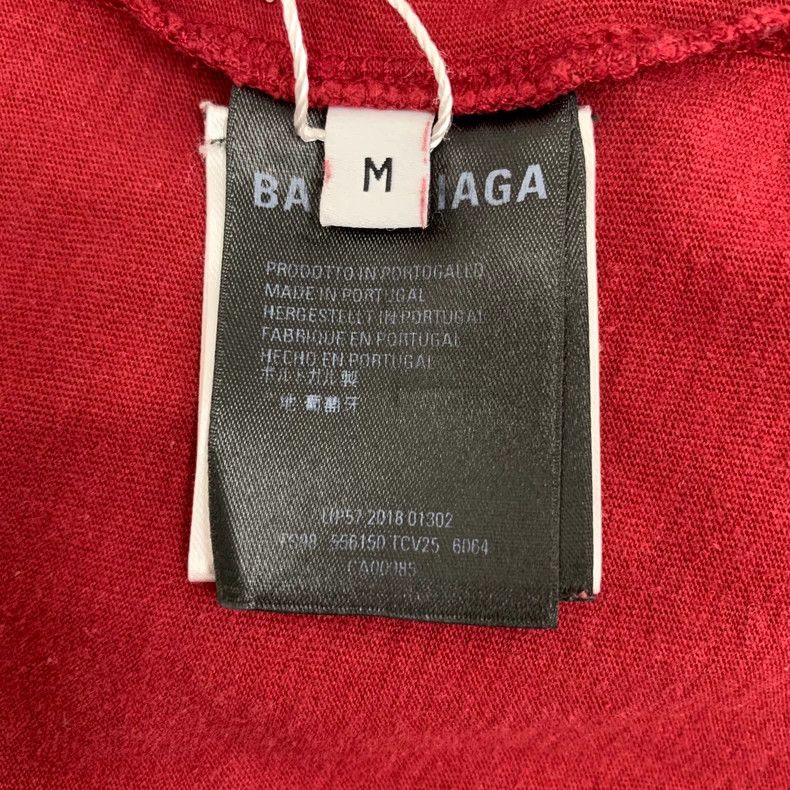 Other Balenciaga Red logo monogrammed cotton crewneck short-slee Size US M / EU 48-50 / 2 - 6 Thumbnail