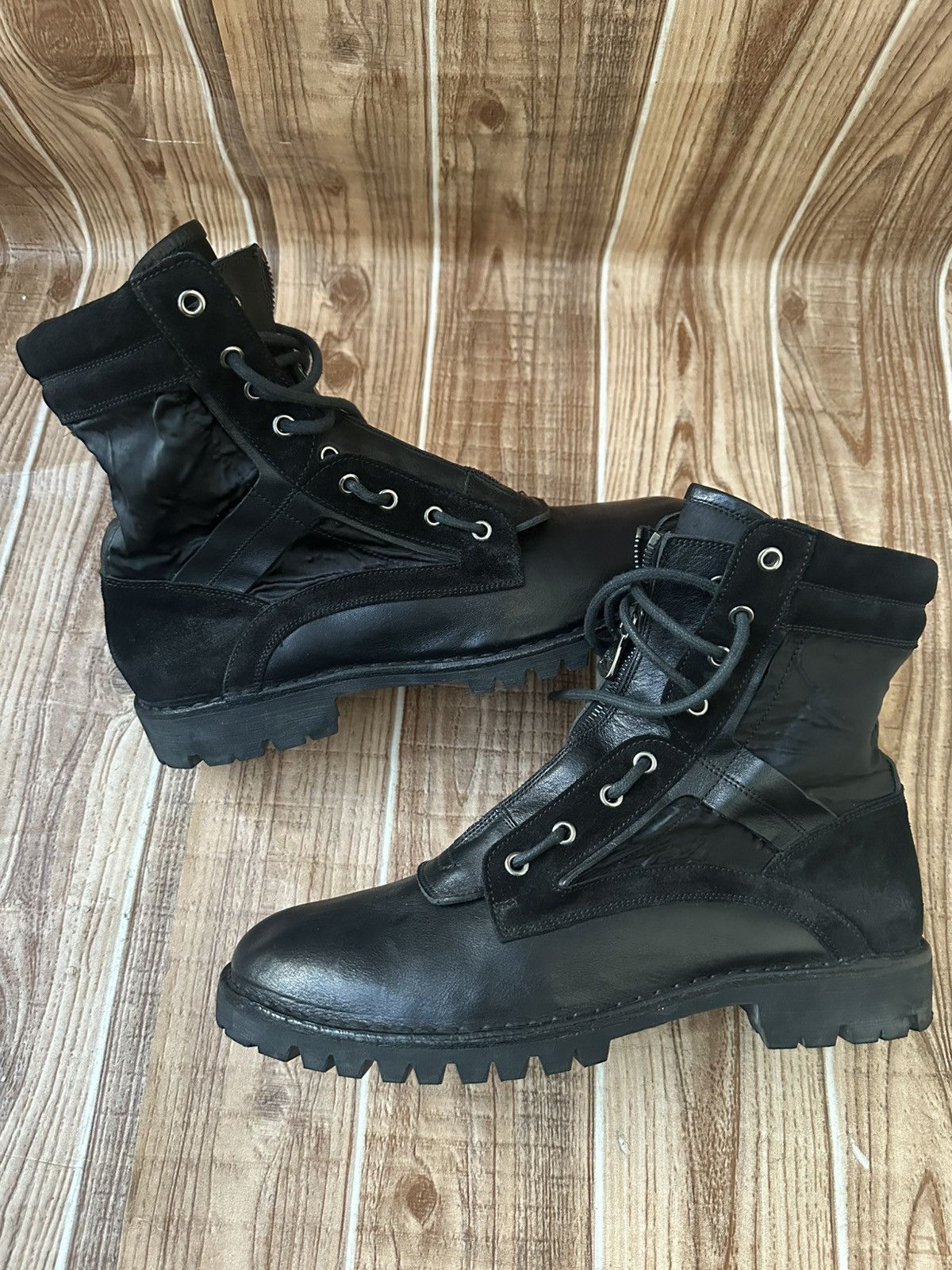 Dolce & Gabbana 00’s Dolce & Gabbana Black Hybrid Zip Boots Size US 9 / EU 42 - 9 Thumbnail
