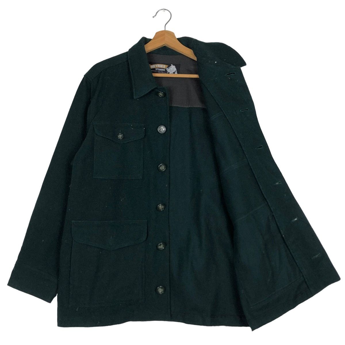 Japanese Brand 🔥VINTAGE WOOL CHORE JACKET CARGO NEYRIES ISSEY MIYAKE Size US M / EU 48-50 / 2 - 11 Thumbnail
