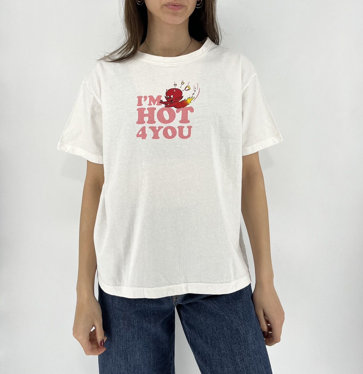 Other Vintage Hot Stuff "I'm Hot for You" Red Devil Harvey Comics Size S / US 4 / IT 40 - 4 Thumbnail