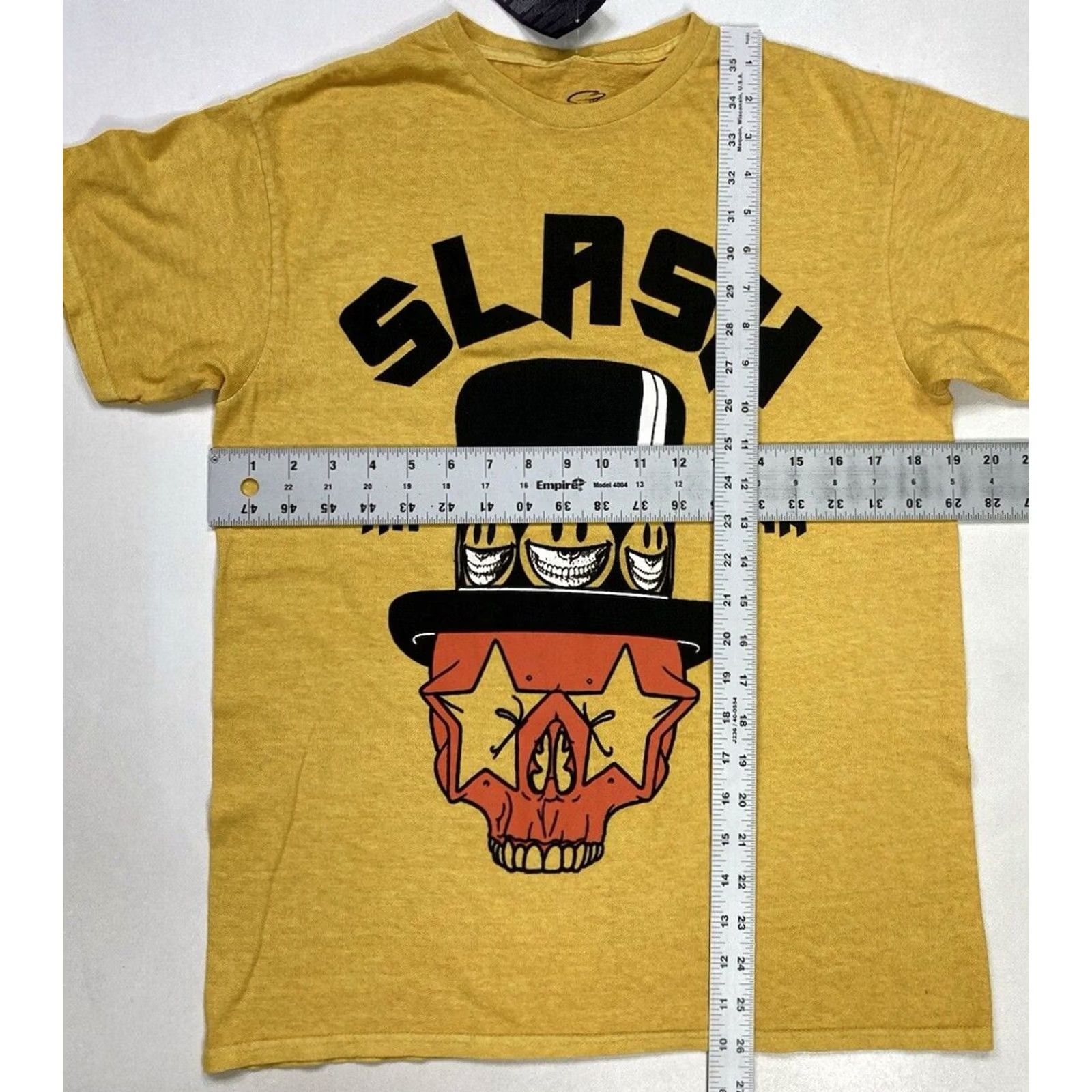 Vintage Slash RN FHR Graphic T-shirt Women Medium Yellow Short Sleeve Music Shirt Size M / US 6-8 / IT 42-44 - 5 Thumbnail