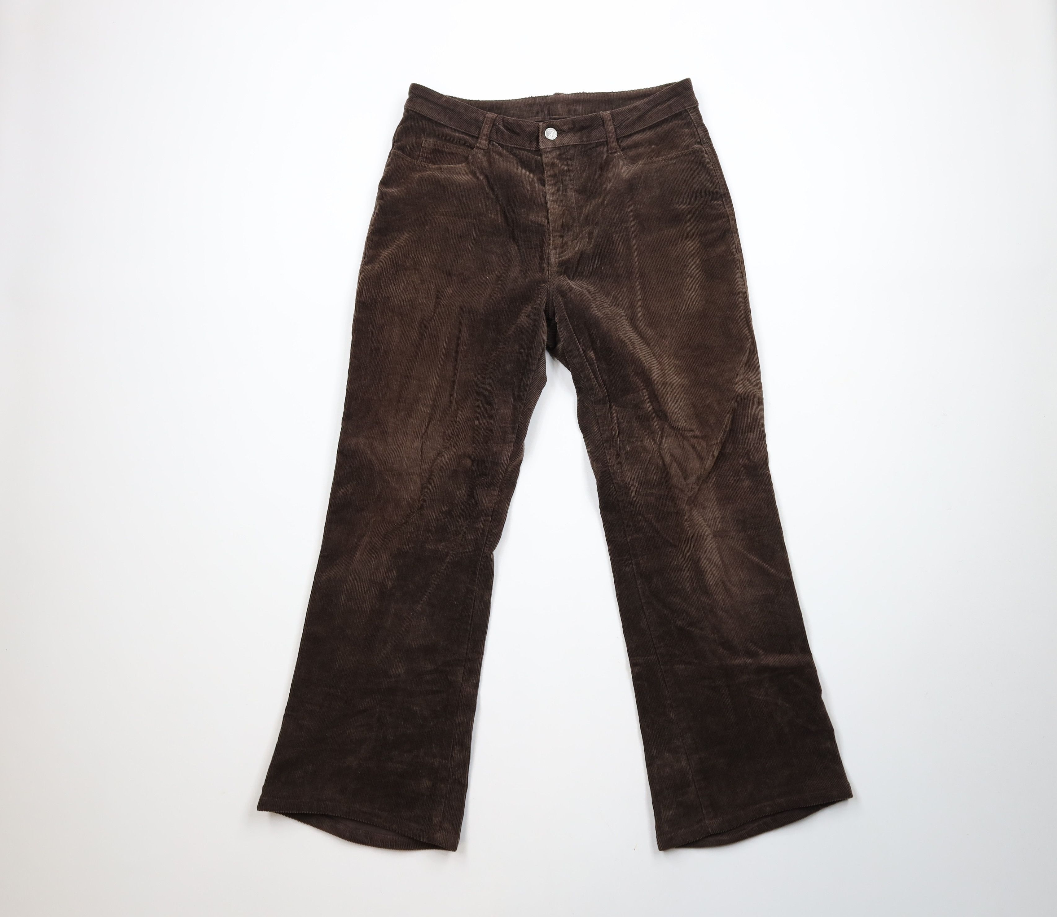 Calvin Klein × Vintage Vintage 90s Calvin Klein Flared Wide Leg Corduroy Pants Size US 32 / EU 48 - 1 Thumbnail