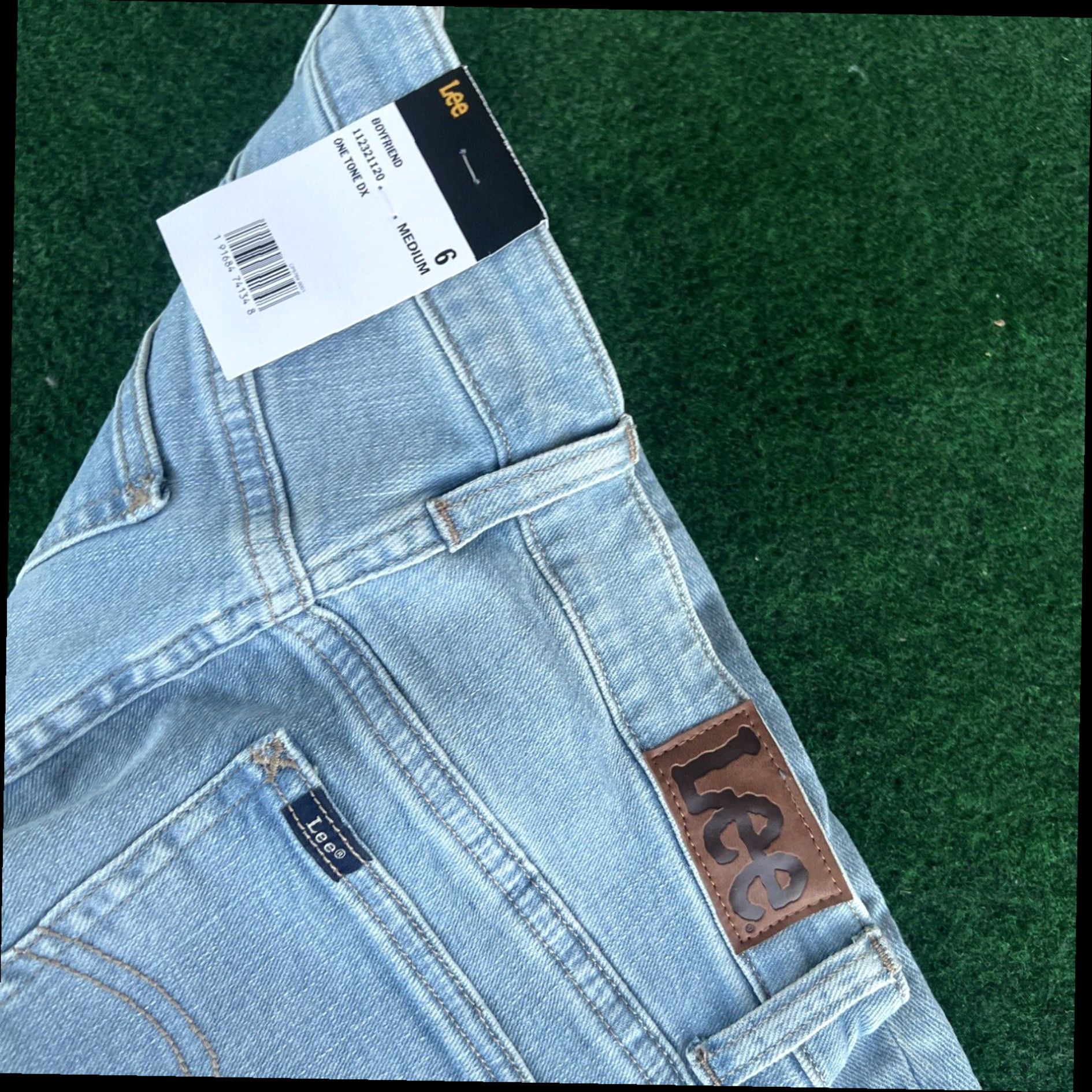 Lee New Lee Women's Modern Midrise Boyfriend Denim Relaxed Jeans Size 6 Size 28" / US 6 / IT 42 - 7 Thumbnail