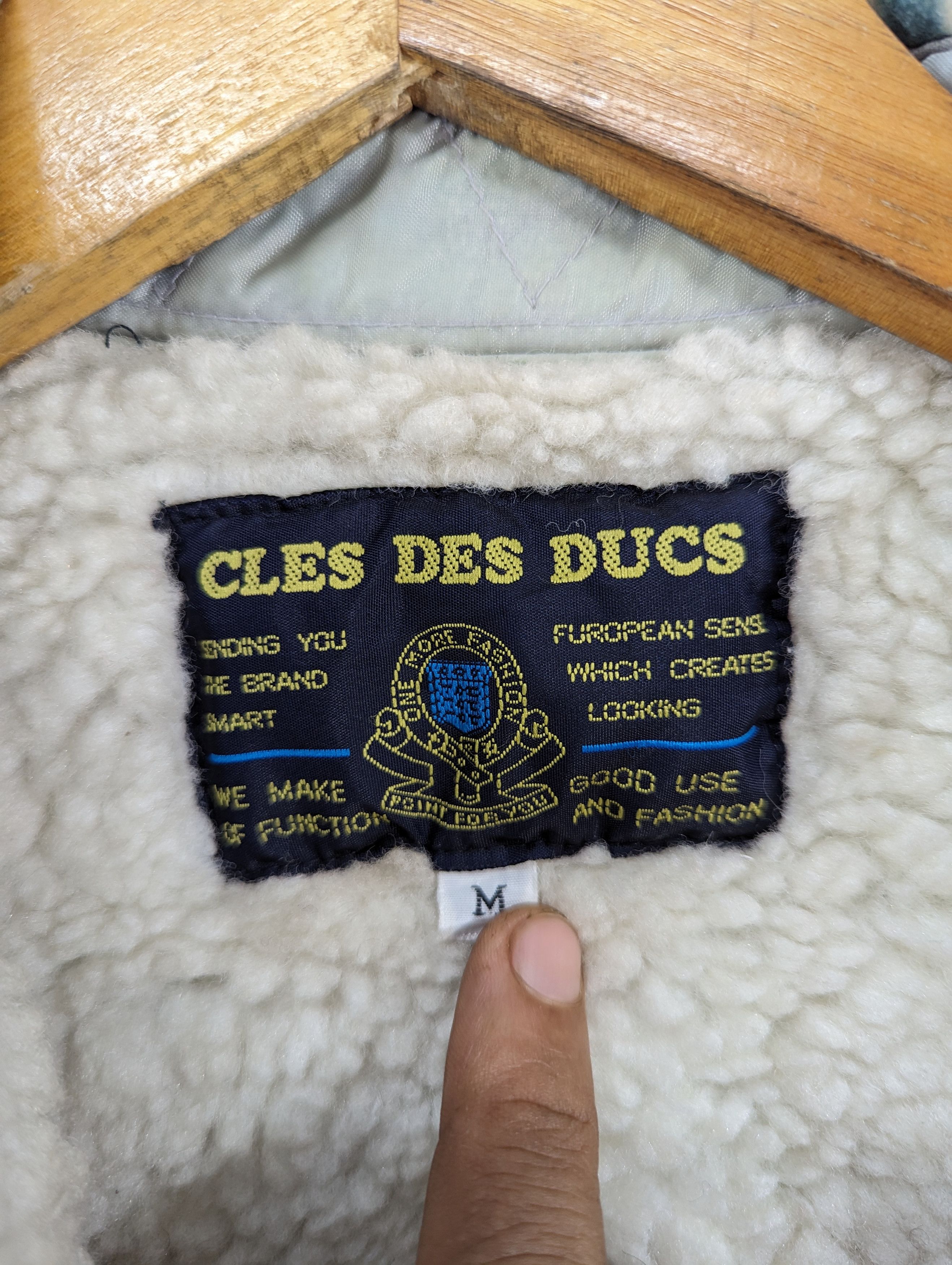 Japanese Brand Cles Des Ducs Boa Fleece Inner Button Ups Jacket Size US M / EU 48-50 / 2 - 7 Thumbnail