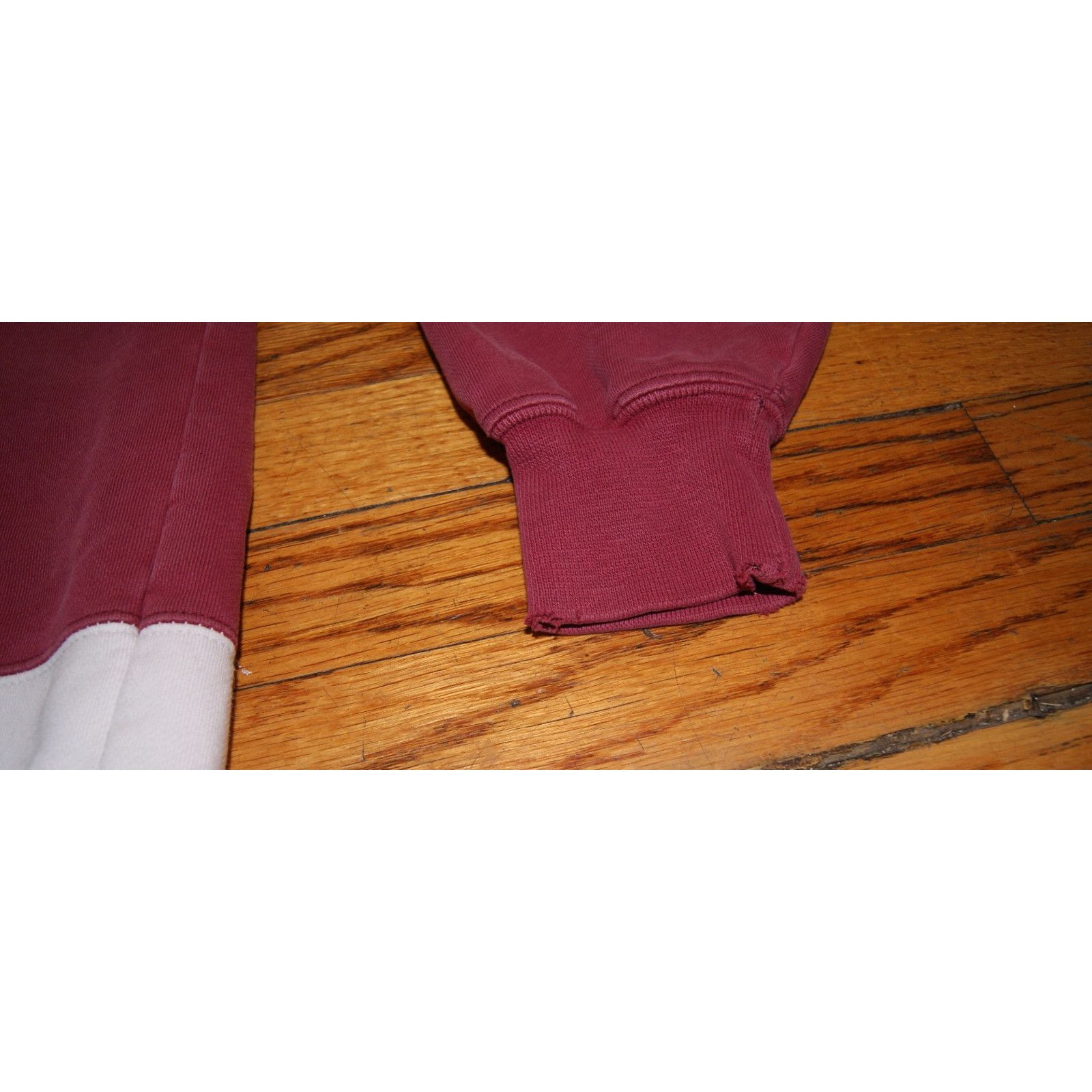 Hunt Club VTG 80s Hunt Club Crewneck Sweatshirt Color Block XL Maroon Size US XL / EU 56 / 4 - 5 Thumbnail