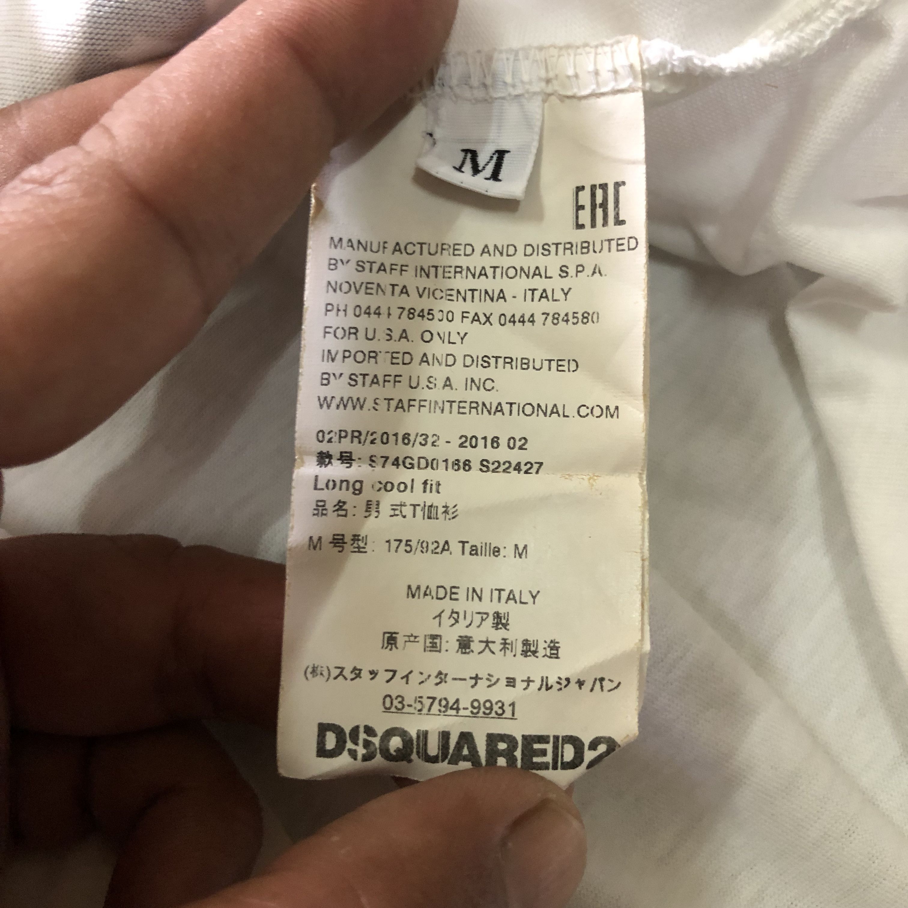 Dsquared2 Dsquared2 Graphic Tee Made in Italy Size US M / EU 48-50 / 2 - 4 Thumbnail