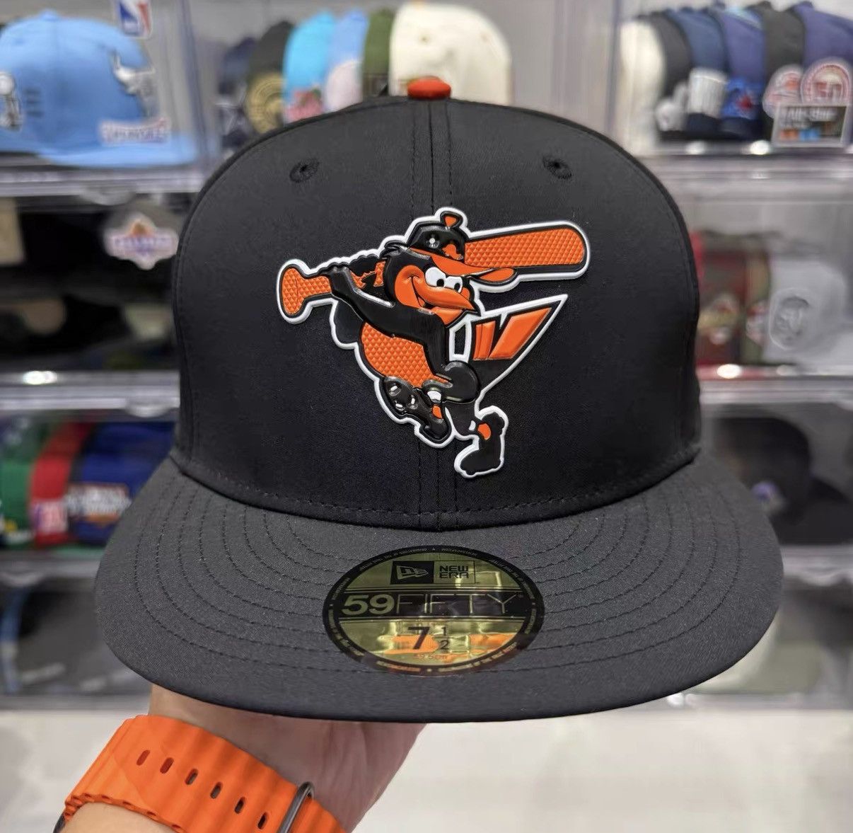 New Era New Era MLB Baltimore Orioles Flat Brim Baseball Cap J32 Size ONE SIZE - 1 Thumbnail