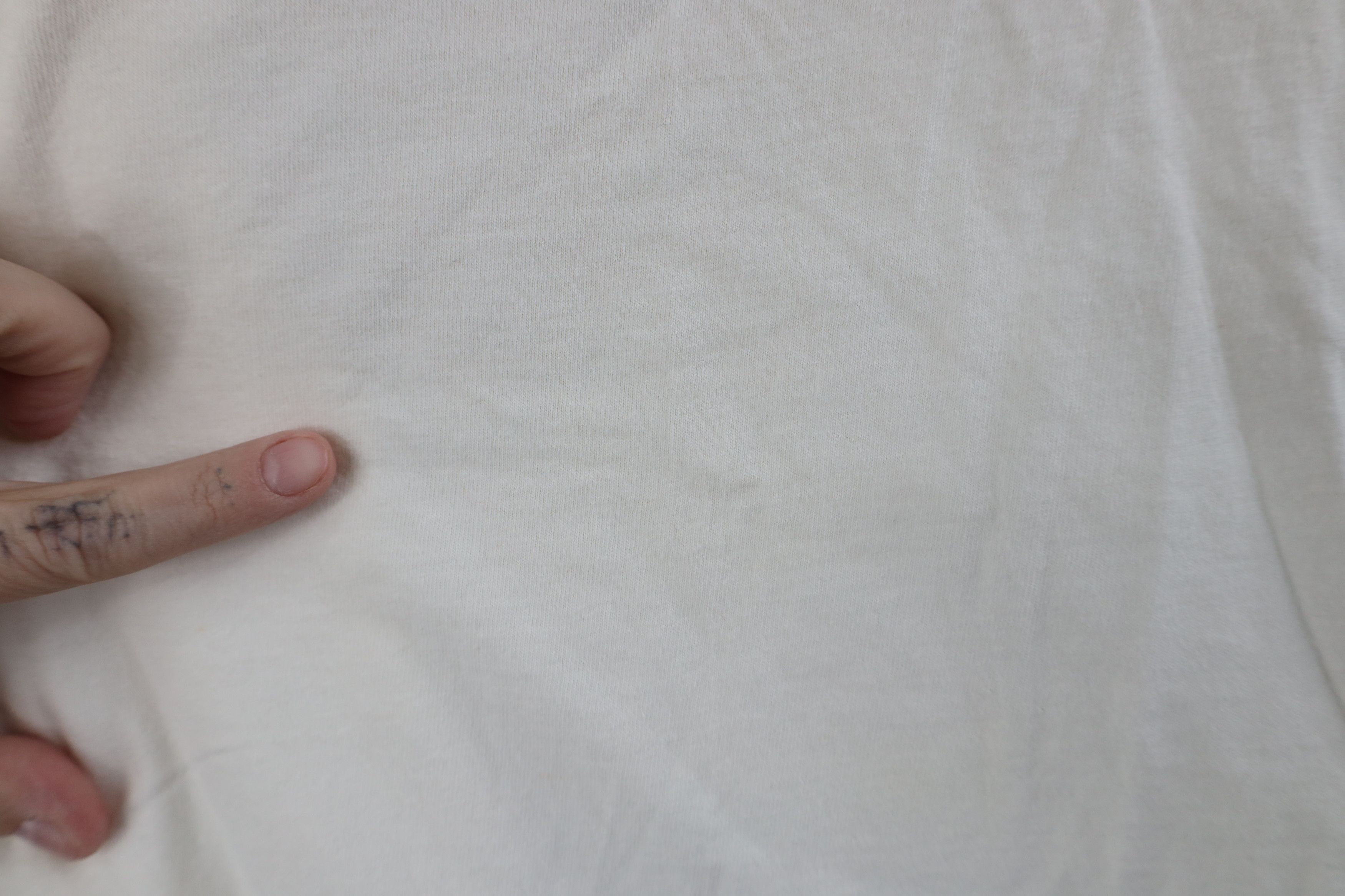 Vintage Vintage 70s Streetwear Blank Cotton V-Neck T-Shirt White USA Size US XL / EU 56 / 4 - 4 Thumbnail