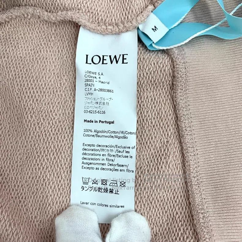 Loewe Loewe Light Pink Logo Embroidered Cotton Long Sleeve Sweat Size M / US 6-8 / IT 42-44 - 6 Thumbnail