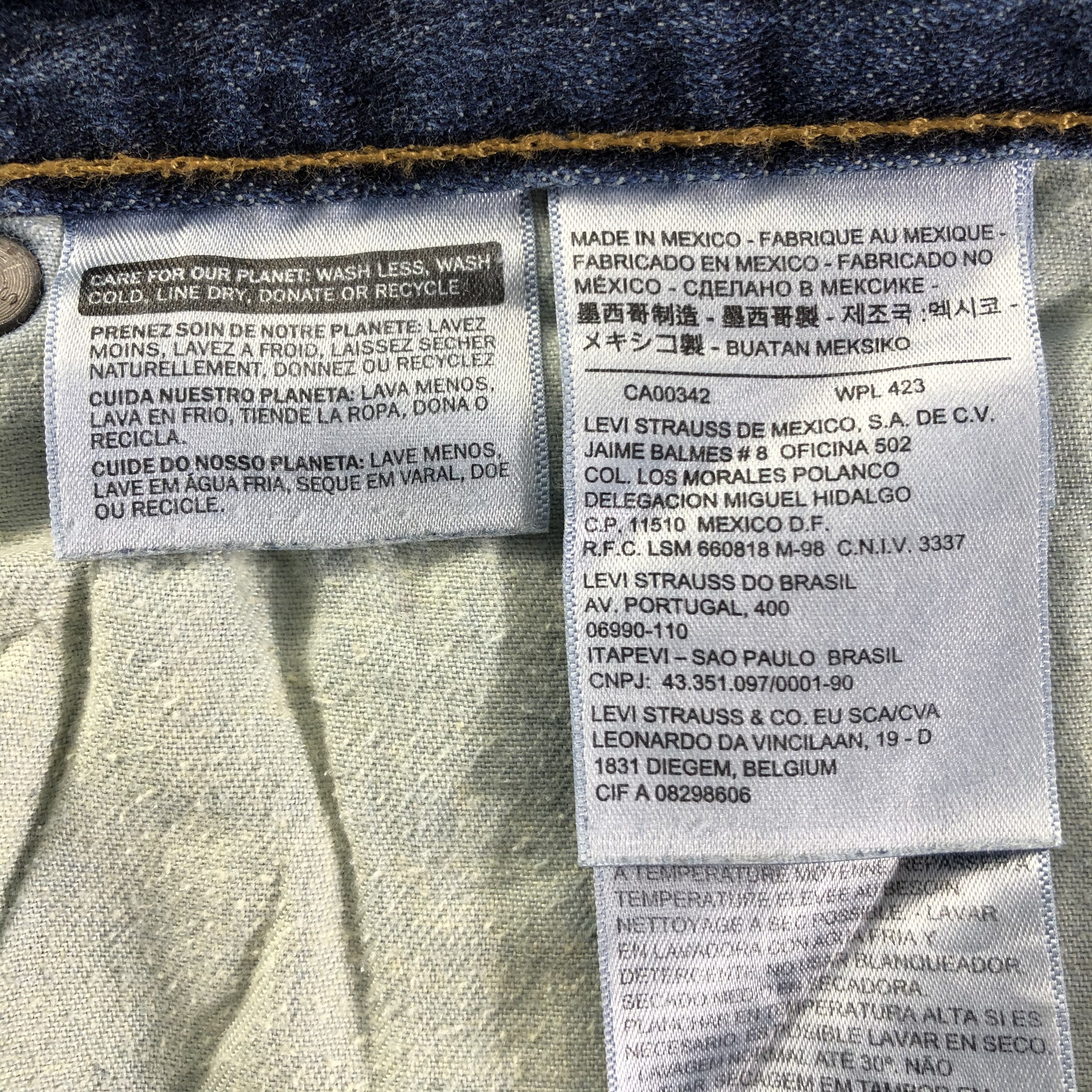 Levi's Vintage Blue Wash Levis 514 Jeans-J3098 Size US 36 / EU 52 - 10 Thumbnail