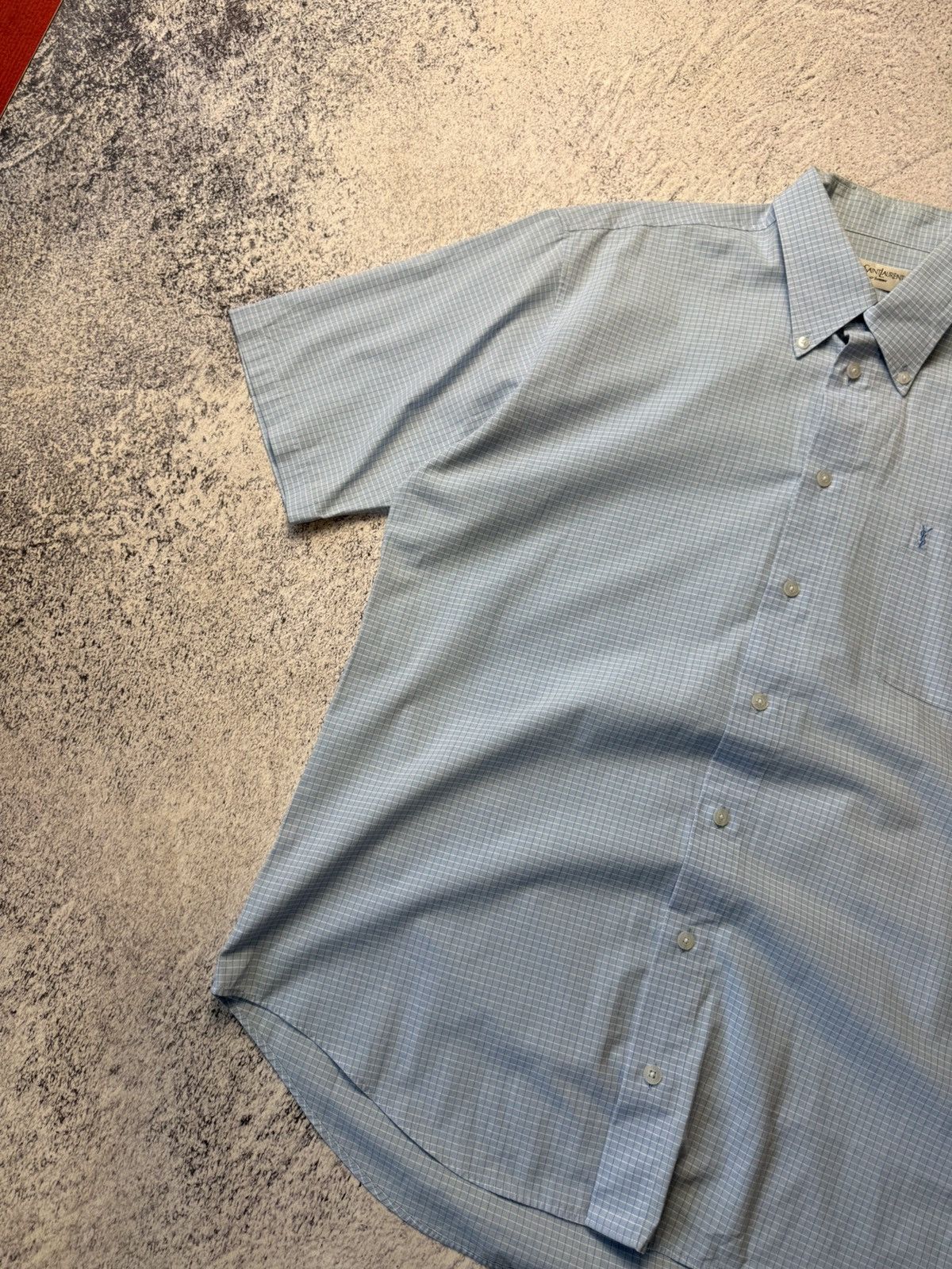 Vintage Mens Vintage Yves Saint Laurent Shirts Button up Luxury YSL Size US L / EU 52-54 / 3 - 11 Thumbnail