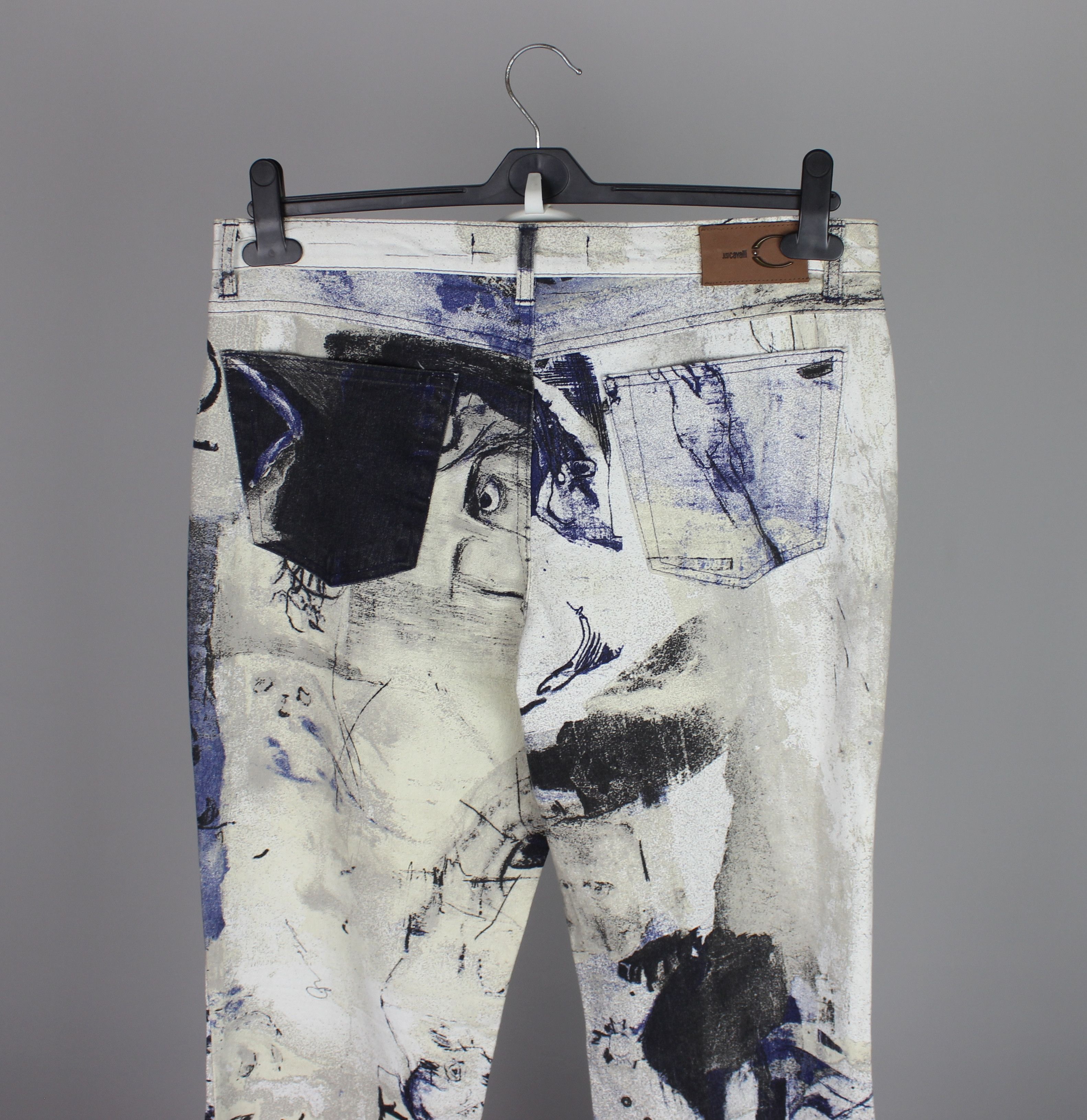Roberto Cavalli Roberto Cavalli denim napoleon pants printed 32 46 multi Size US 32 / EU 48 - 14 Thumbnail