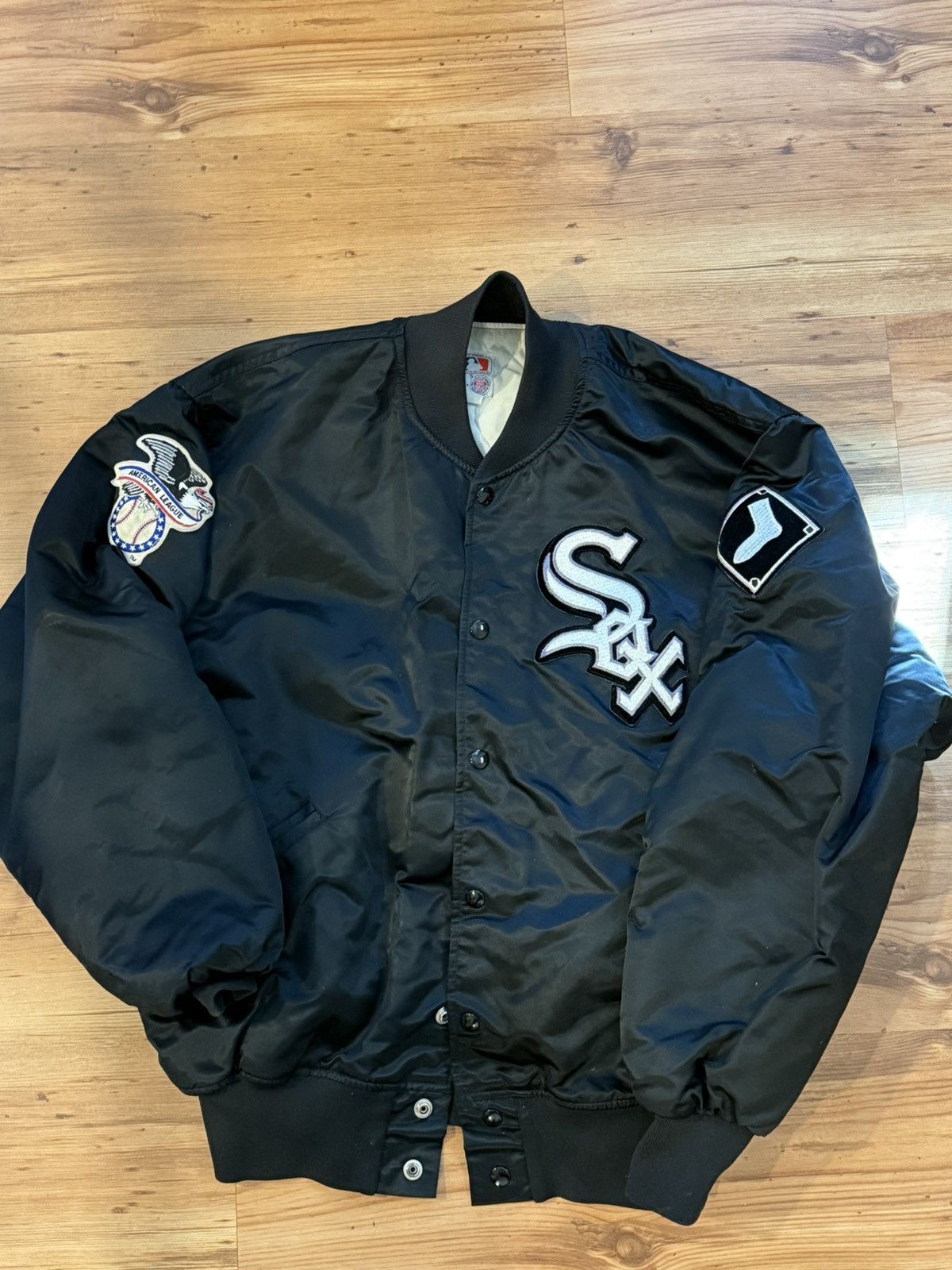 Vintage 1990s Chicago White Sox Bomber Jacket Size US XL / EU 56 / 4 - 1 Thumbnail