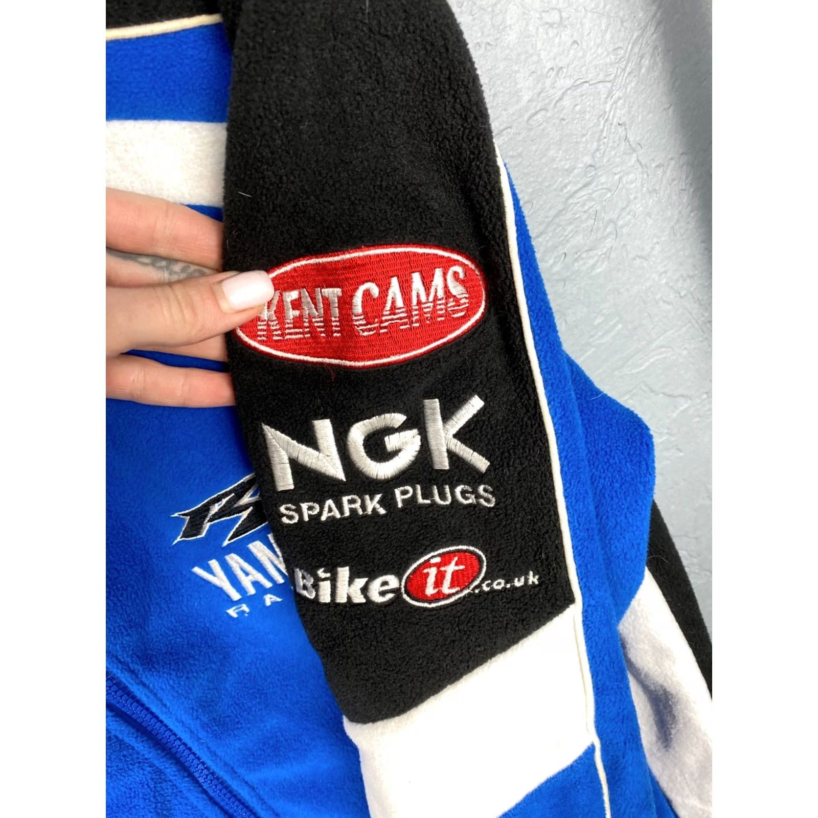 Yamaha Yamaha Racing Team Vintage Mens Fleece Jacket Size S Blue Embroidered Logo Zipper Jacket Men S Fleece Racing 90s Size US S / EU 44-46 / 1 - 6 Thumbnail