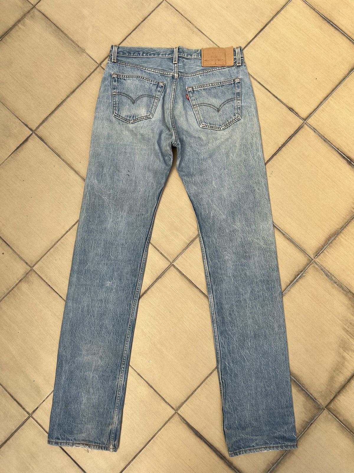 Levi's Vintage Levi's 501 Jeans Ripped Distressed Patchwork Denim Size US 33 - 2 Thumbnail