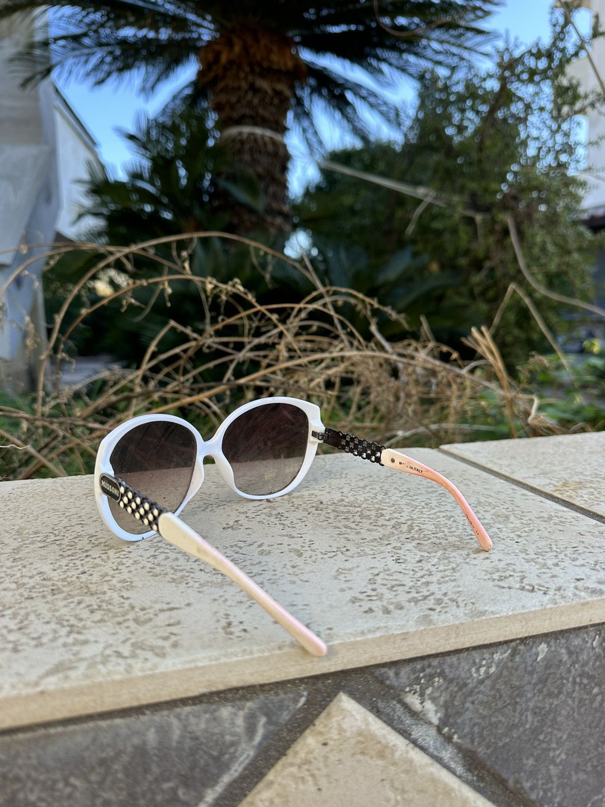 Missoni Missoni Sunglasses White Vintage Size ONE SIZE - 4 Thumbnail