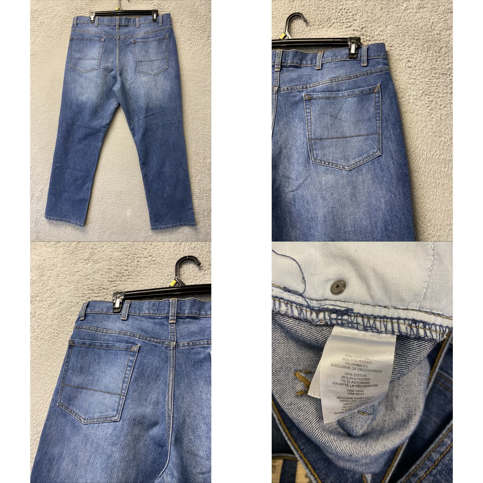Denime RedHead Jeans Mens 40x32 Denim Blue Straight Leg 5-Pocket Regular Size 40 Inseam 32 Vintage No N/A Size US 40 / EU 56 - 8 Thumbnail