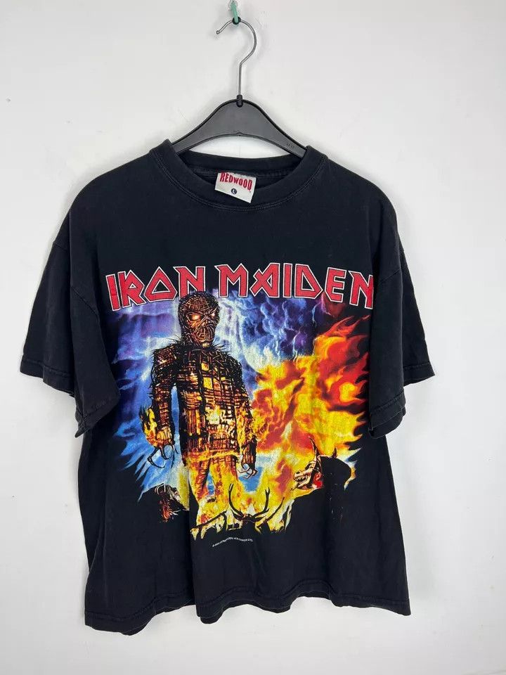 Vintage Iron Maiden t Shirt Bruce Dickinson Official Metal 2000 Size US L / EU 52-54 / 3 - 1 Thumbnail