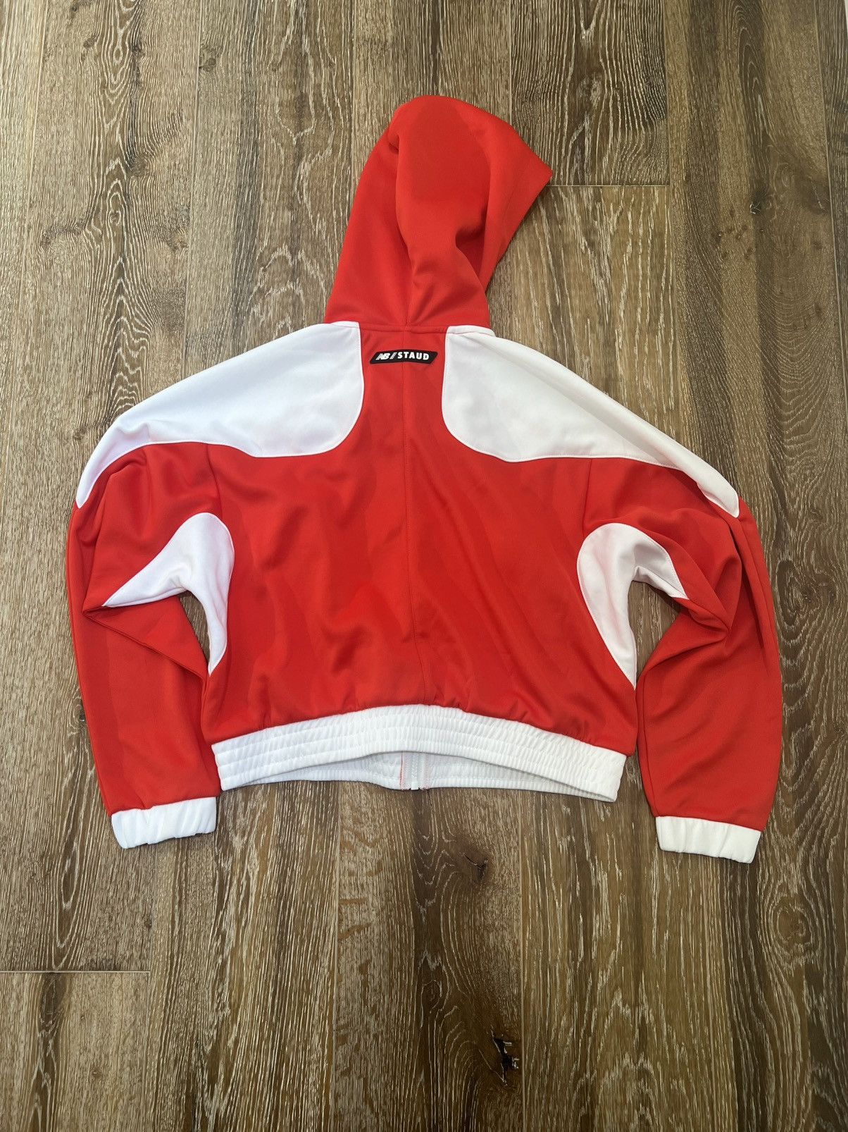 New Balance STAUD New Balance Hooded Color-block Jersey Track Jacket Size S / US 4 / IT 40 - 2 Thumbnail