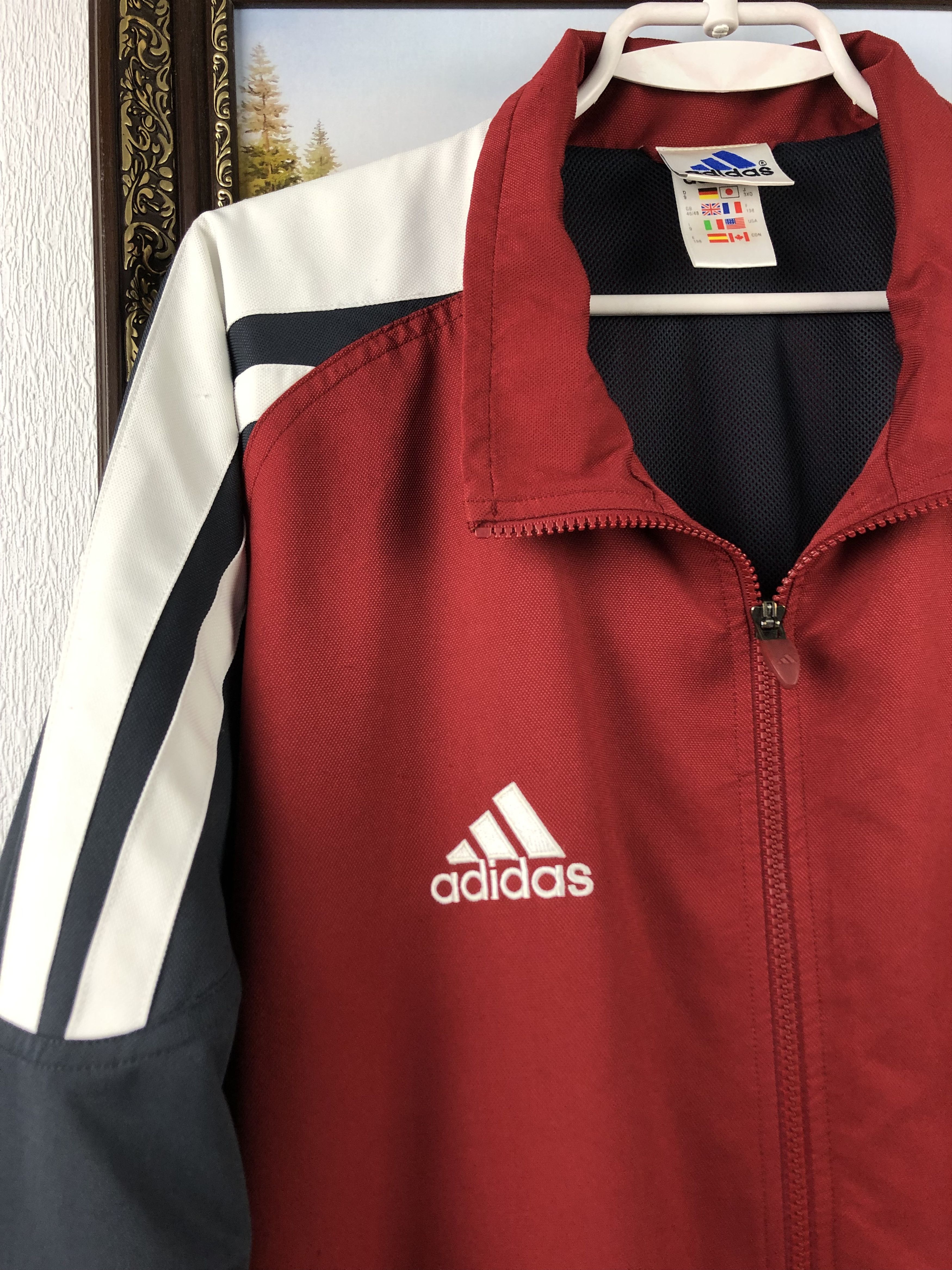 Adidas Vintage Adidas Bayern Munich Football Jacket Track Soccer Size US XXL / EU 58 / 5 - 4 Thumbnail