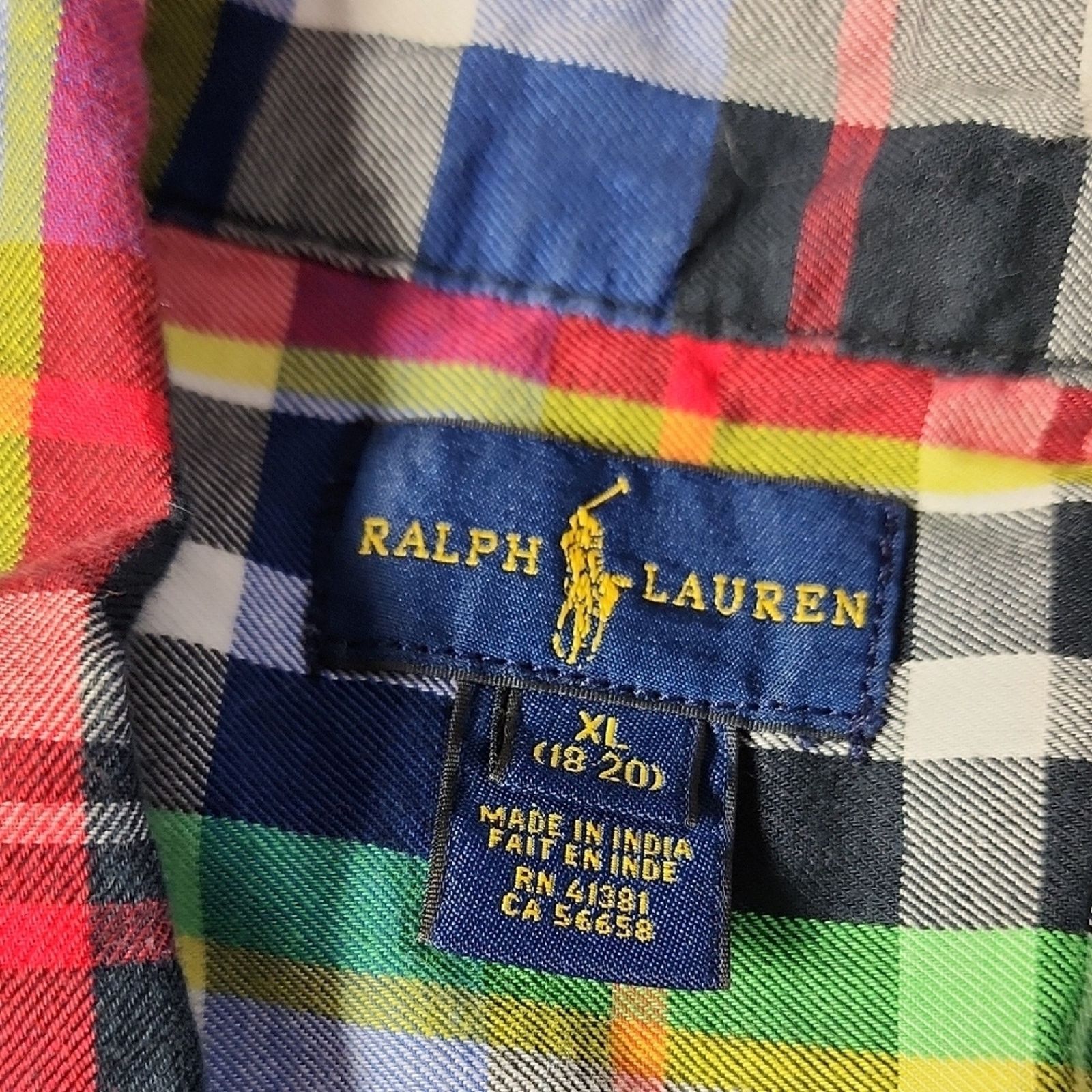 Ralph Lauren Ralph Lauren Multicolor Plaid Shirt Size US XL / EU 56 / 4 - 2 Thumbnail