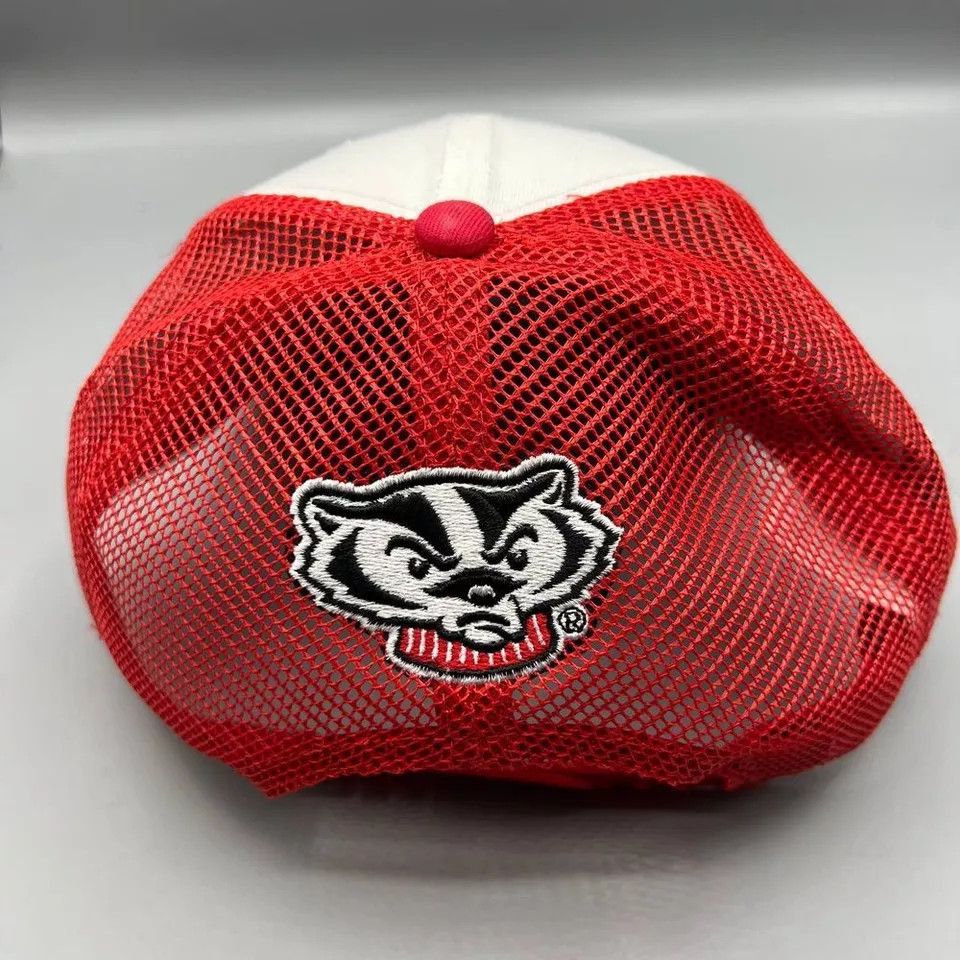 Top Of The World Wisconsin Badgers Trucker Hat Men Top of the World Snap Back Size ONE SIZE - 6 Thumbnail