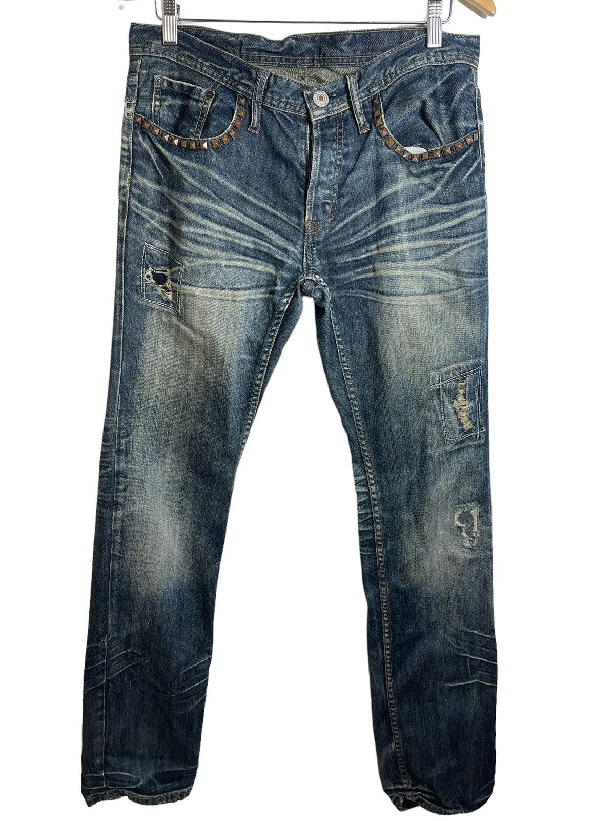 If Six Was Nine × Japanese Brand Japanese Brand Edge Report disstressed denime Size US 34 / EU 50 - 1 Thumbnail