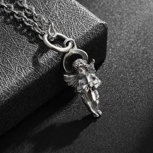Jewelry × Vintage Gothic Cross Angel Wings Necklace Size ONE SIZE - 2 Thumbnail