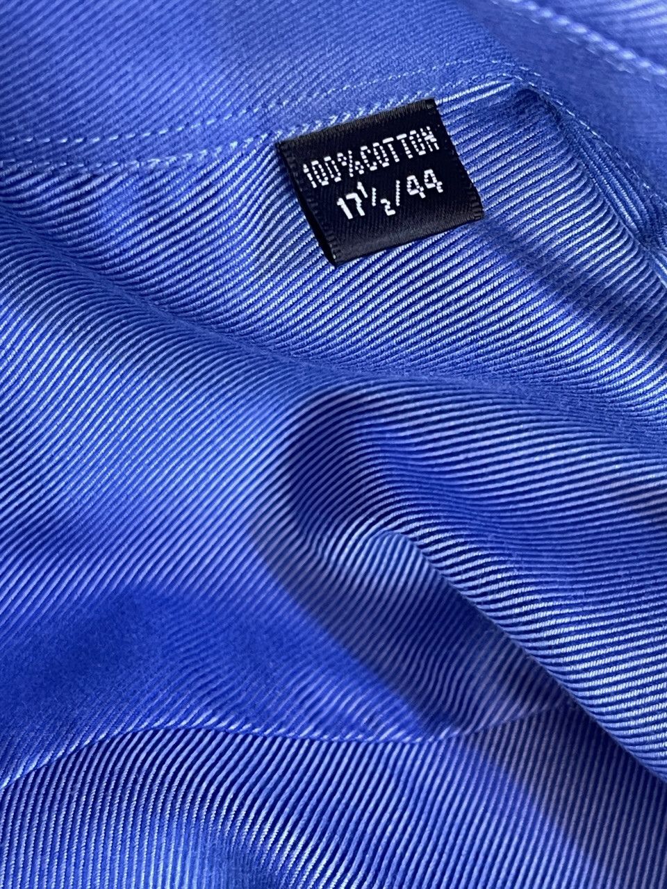 Balmain 🔥Balmain double cuff shirt metallic blue size xl / xxl Size US XL / EU 56 / 4 - 6 Thumbnail