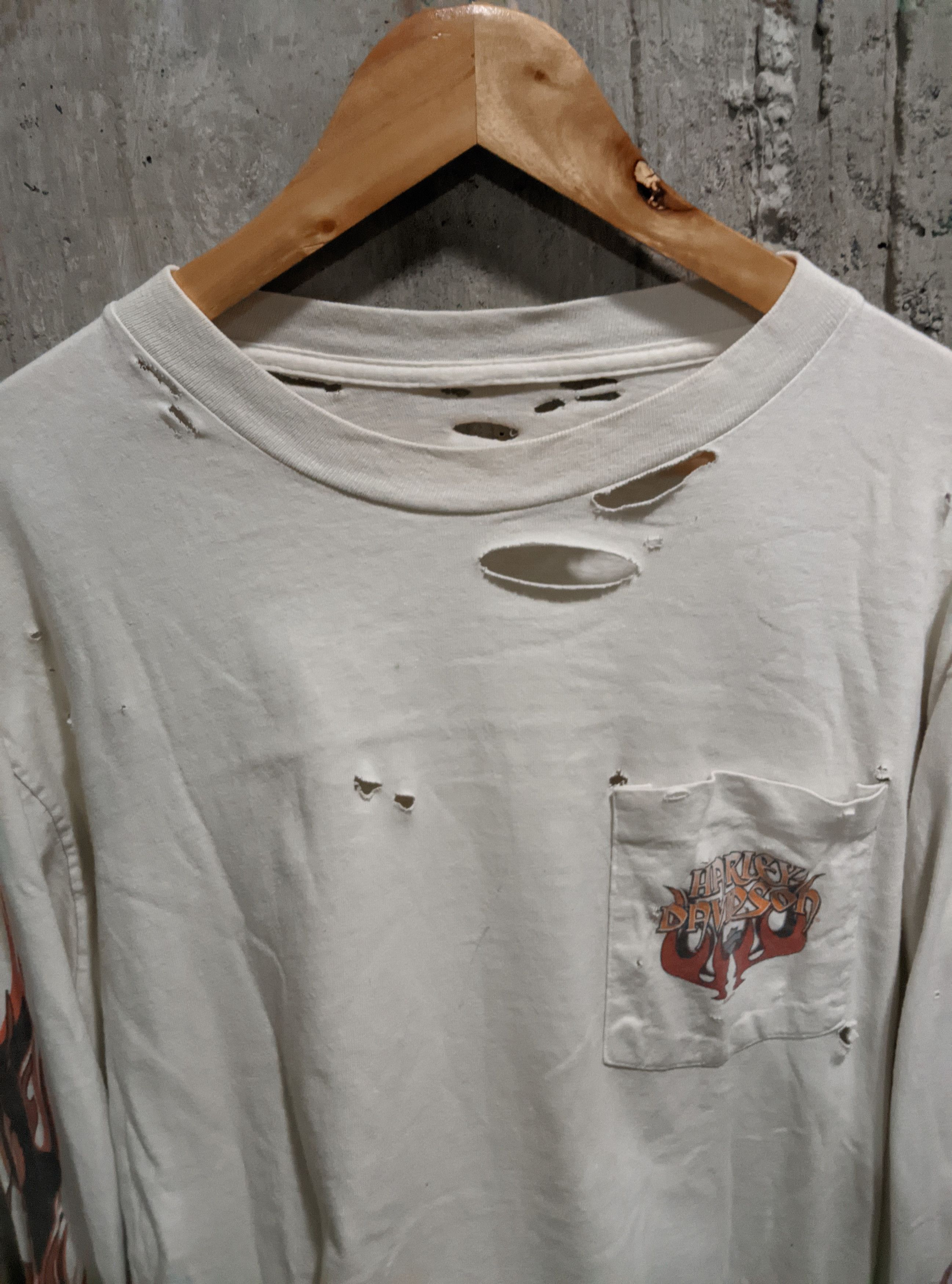 Harley Davidson Vintage thrashed Harley Davidson flames distressed WCC ERD Size US L / EU 52-54 / 3 - 5 Thumbnail