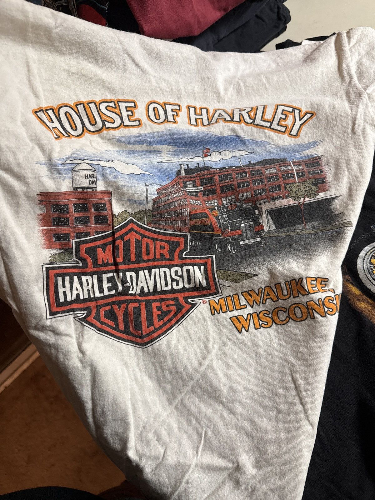 Harley Davidson Vintage Harley Davidson Molten Metal Eagle Dealer Shirt Size US XL / EU 56 / 4 - 2 Thumbnail