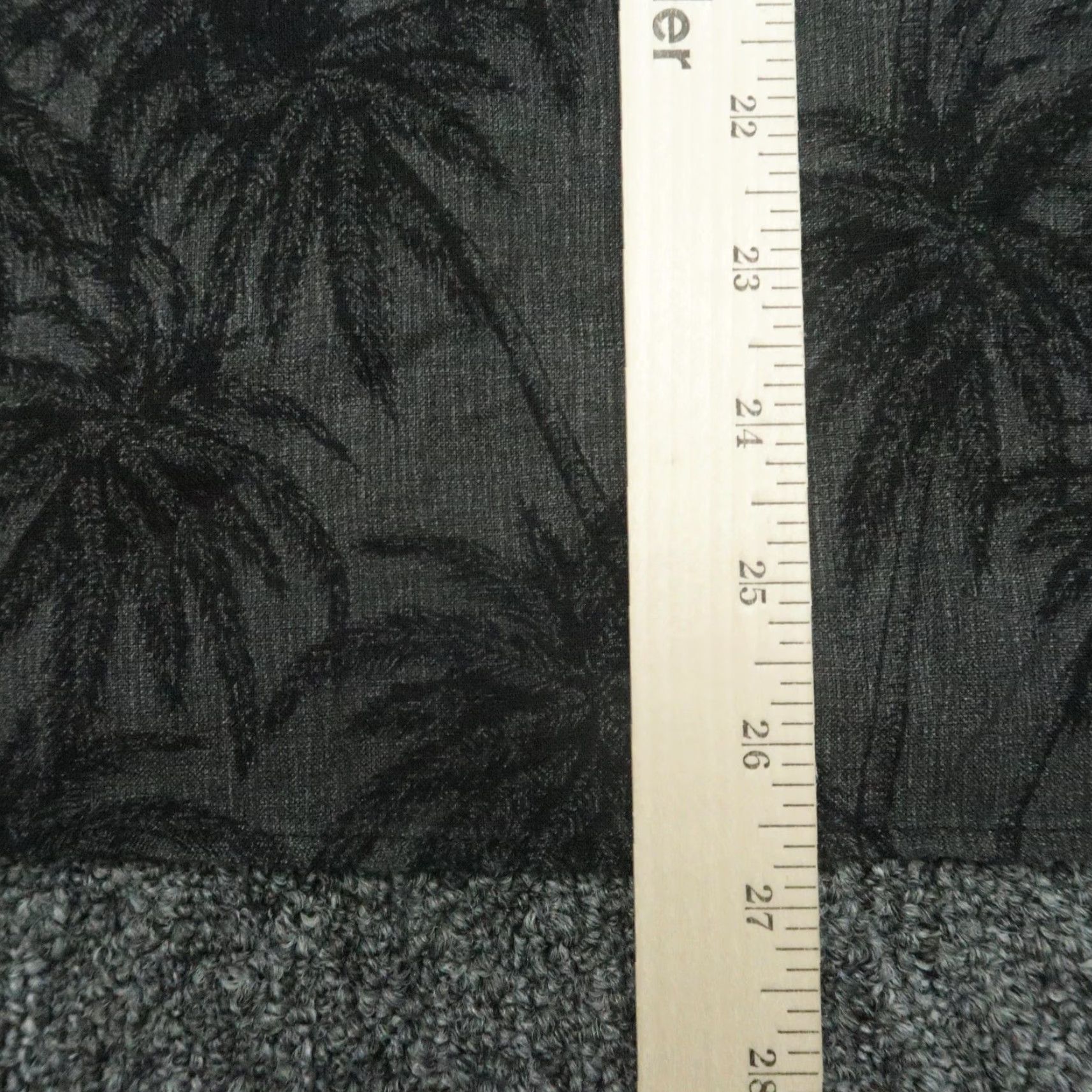 Outerknown Outerknown Shirt Mens Large Gray Black Palm Tree Linen Short Sleeve Button Up Size US L / EU 52-54 / 3 - 6 Thumbnail